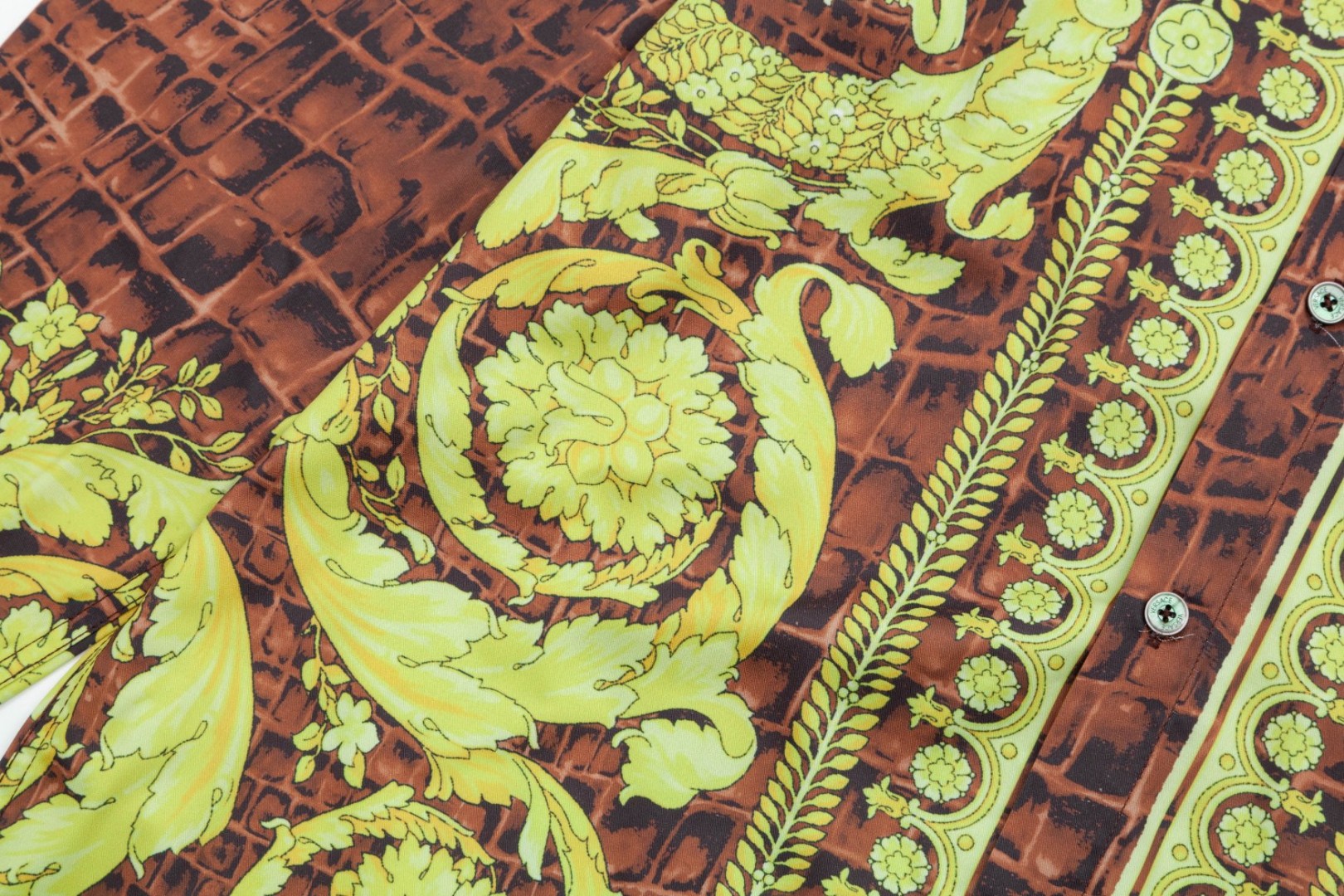 Versace 美杜莎宮廷風デジタルプリント長袖シャツ 高級版