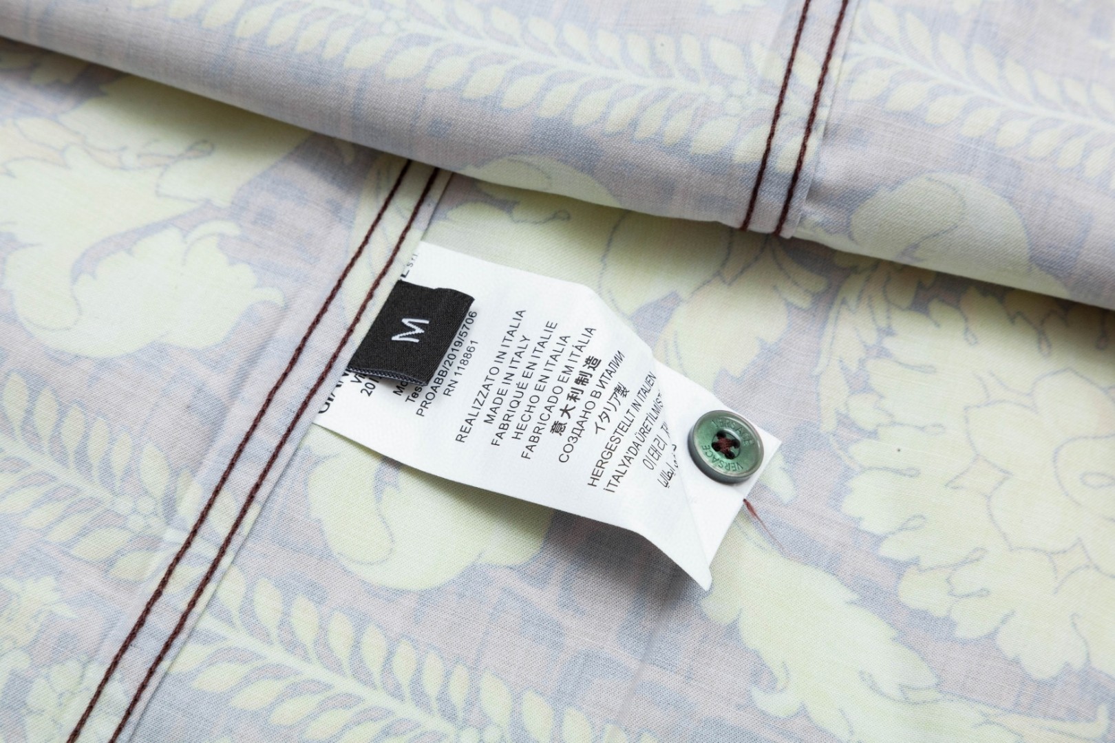 Versace 美杜莎宮廷風デジタルプリント長袖シャツ 高級版