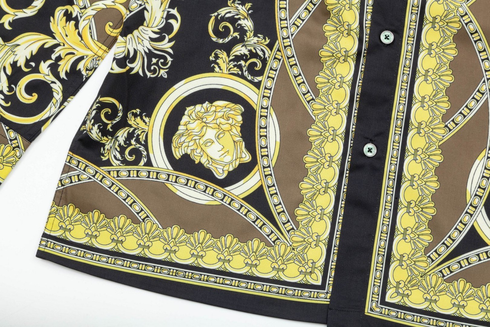 Versace 美杜莎宮廷風 数字印花長袖衬衫 高級版