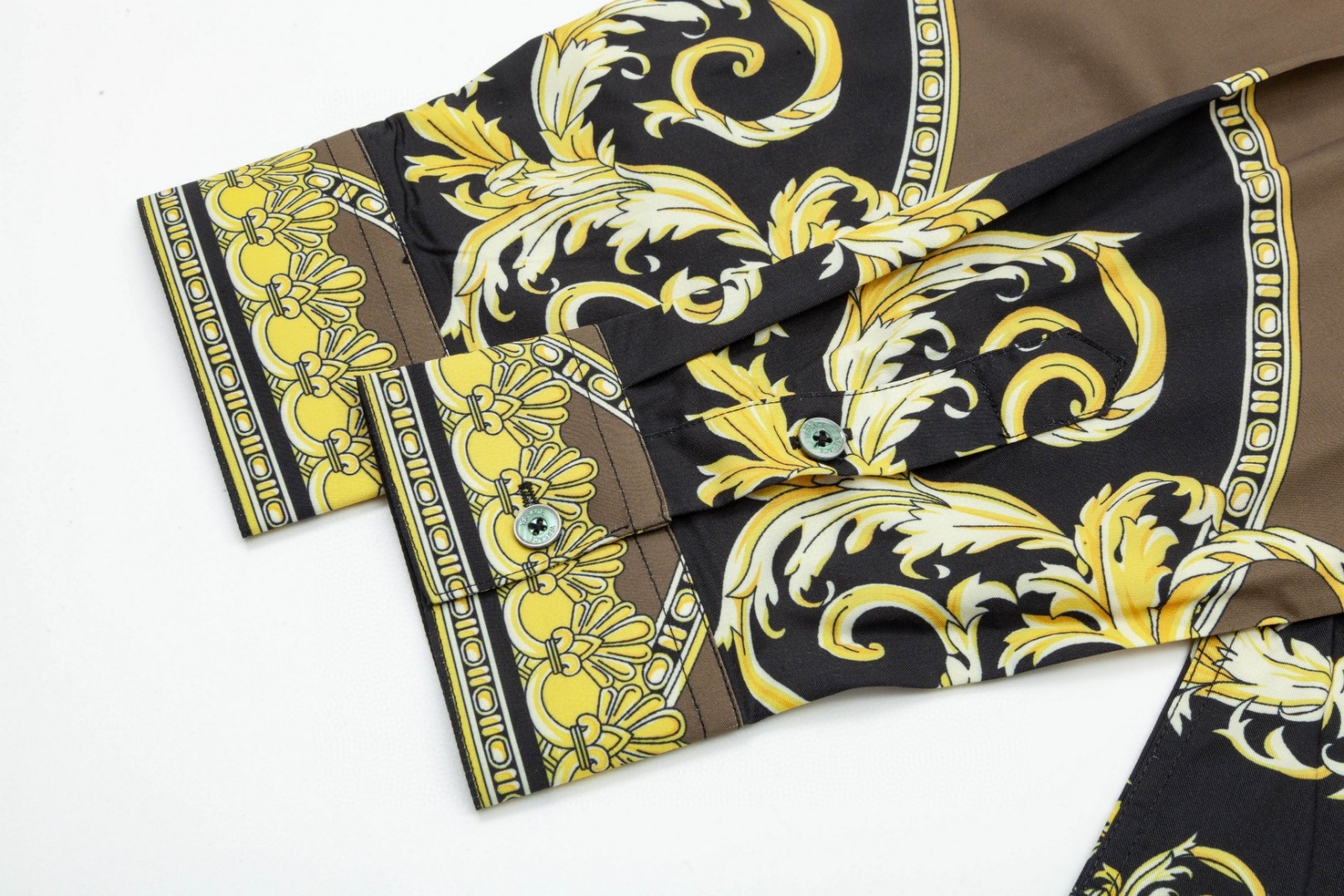 Versace 美杜莎宮廷風 数字印花長袖衬衫 高級版