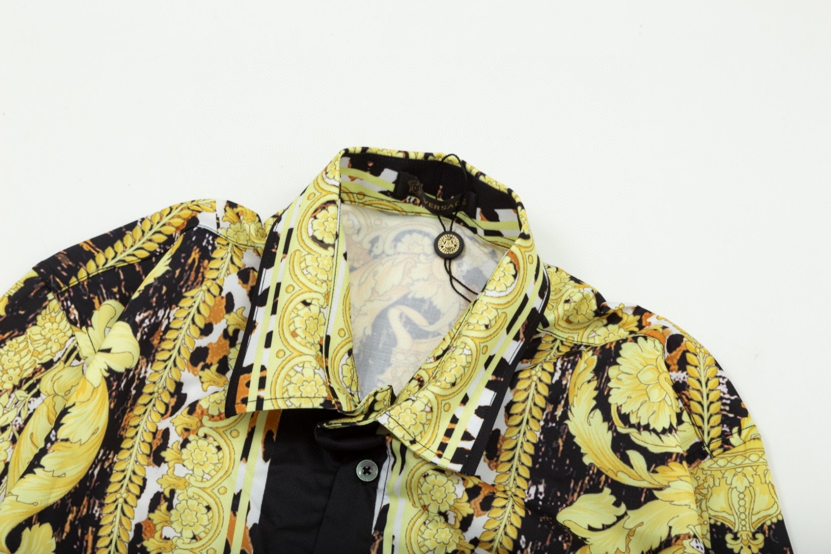 Versace 美杜莎宮廷風数码印花長袖衬衫 高端バージョン