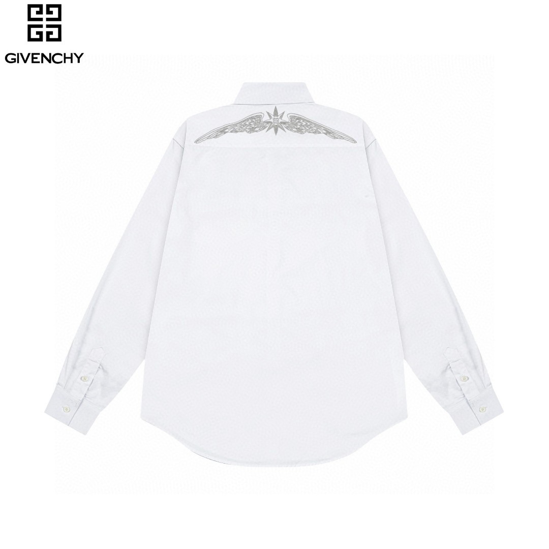Givenchy 纪梵希 タロットシリーズ エンジェルウィング刺繍長袖シャツ