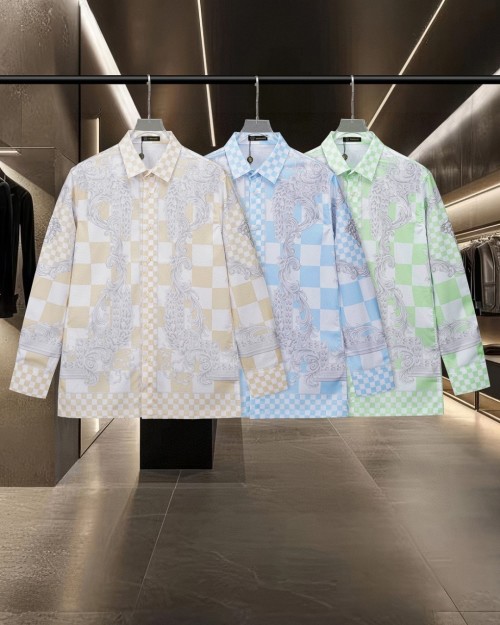 Versace Long Sleeve Printed Shirt, Palace Style, Premium Fabric, M-XXL 1 Versace Long Sleeve Printed Shirt, Palace Style, Premium Fabric, M-XXL