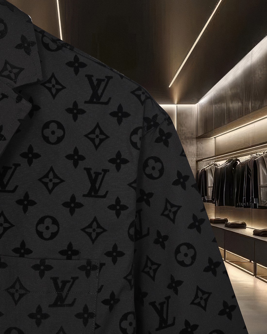 Louis Vuitton Monogram Jacquard Blazer - Slim Fit, Modern Style 7 a1752776609732 0570