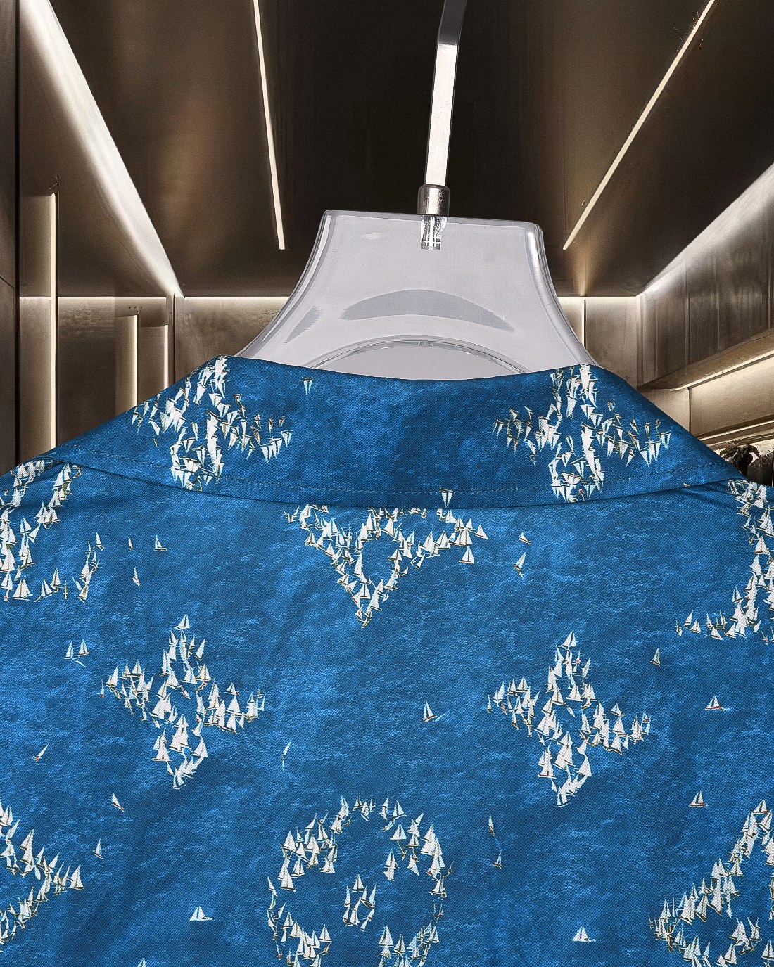 Louis Vuitton Blue Printed Blazer - Lightweight, Breathable Fabric, Perfect Fit 8 a1752776782219 5815