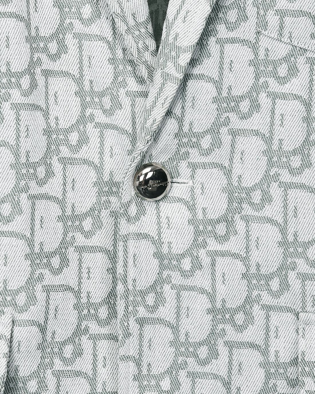 Dior All-Over Logo Jacquard Blazer Jacket, Notched Lapel, Two-Button Closure 6 a1752777078371 7882