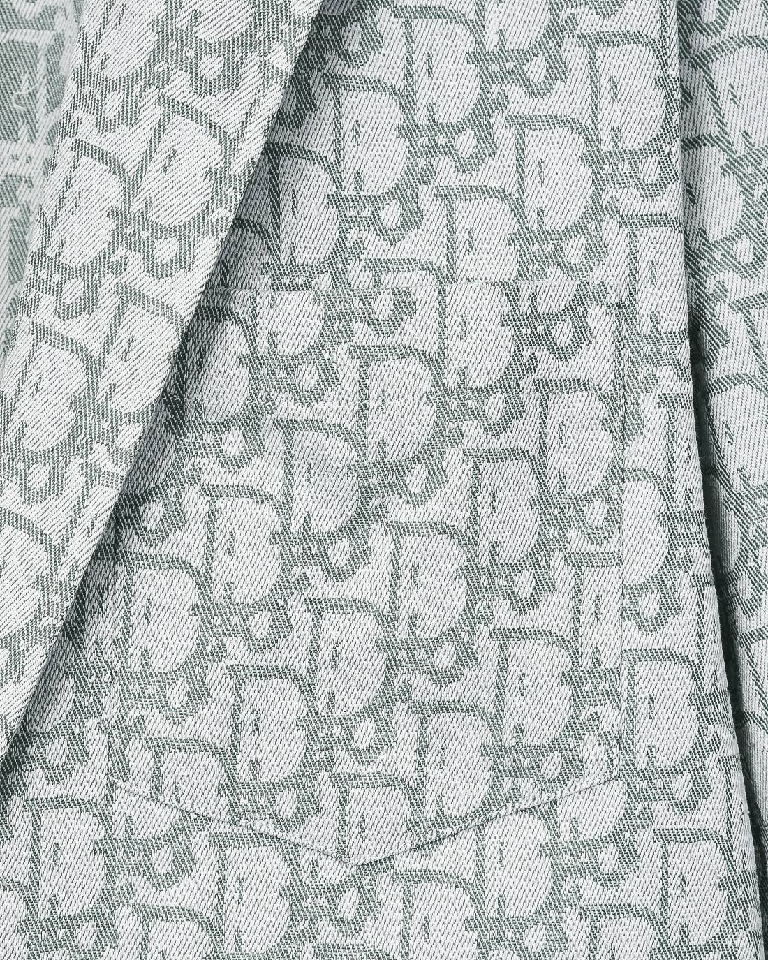 Dior All-Over Logo Jacquard Blazer Jacket, Notched Lapel, Two-Button Closure 8 a1752777078382 5258
