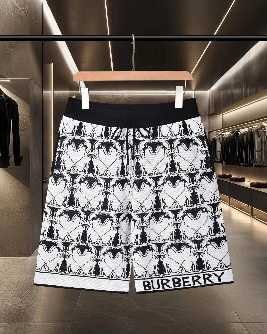 (enviado al día siguiente) BURBERRY / Burberry Tecnología de tejido jacquard clásico, versión tridimensional compacta, …