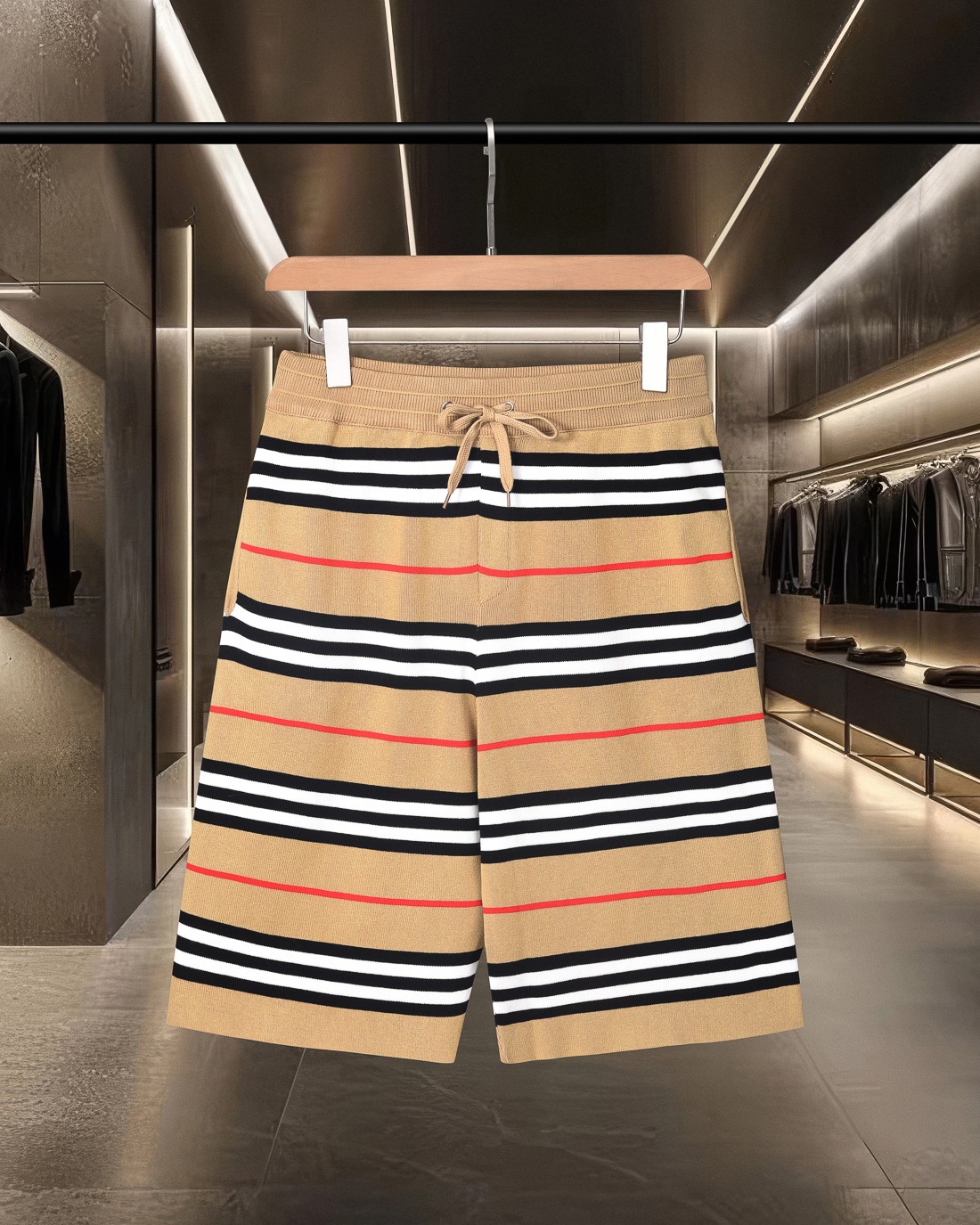 (enviado al día siguiente) BURBERRY / Burberry bbr tecnología de tejido jacquard clásico, versión tridimensional ajusta…