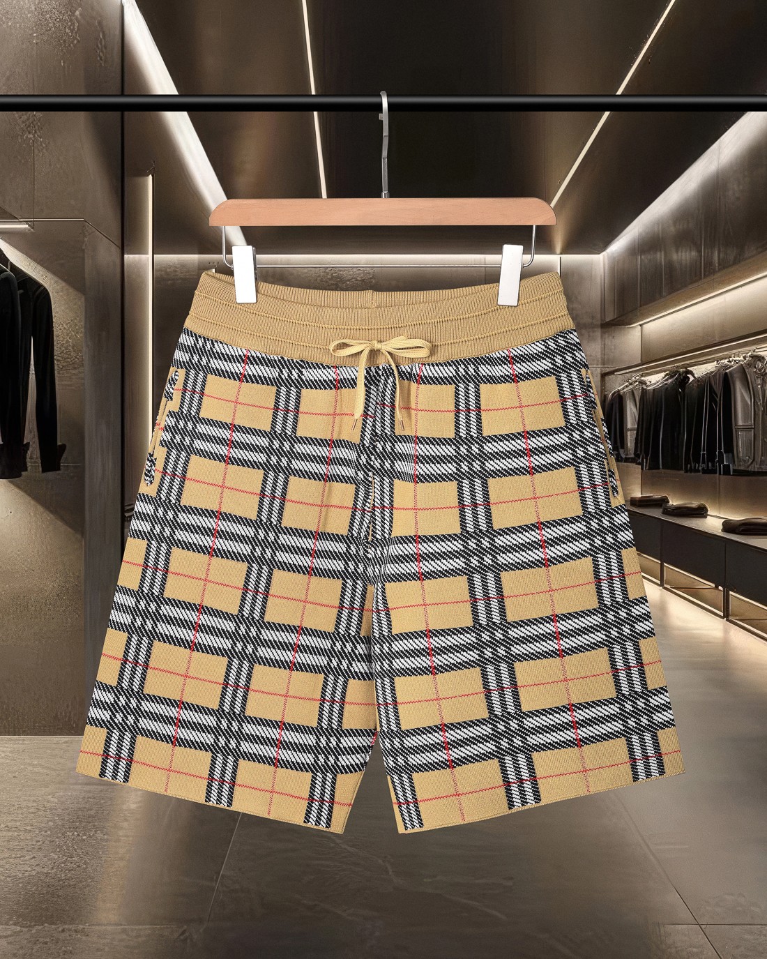 (enviado al día siguiente) BURBERRY / Burberry bbr tecnología de tejido jacquard clásico, versión compacta y tridimensi…