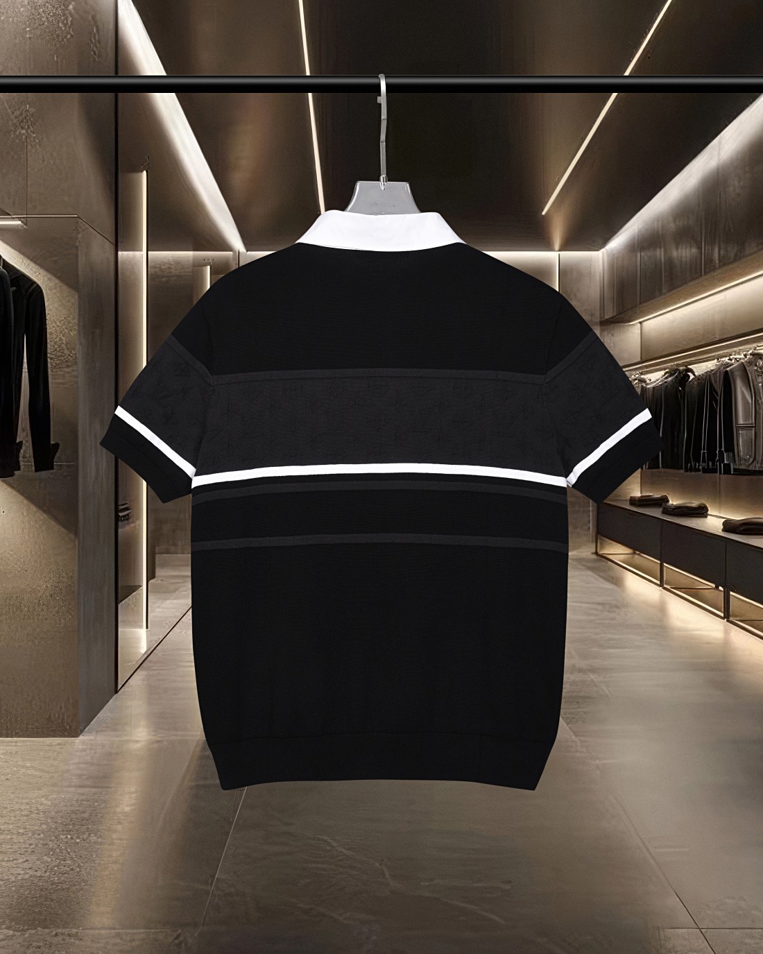 路易威登/louis vuitton LV撞色拼接Logo提花针织休闲短袖翻领衫-Top High Quatity Cheap Sneakers Fashion Clothing Clothes Bags handbags Shoes of all Brand wholesale With The best Quality And Beautiful Price from China Factory Chinese suppliers wholesaler seller 路易威登/louis vuitton LV撞色拼接Logo提花针织休闲短袖翻领衫