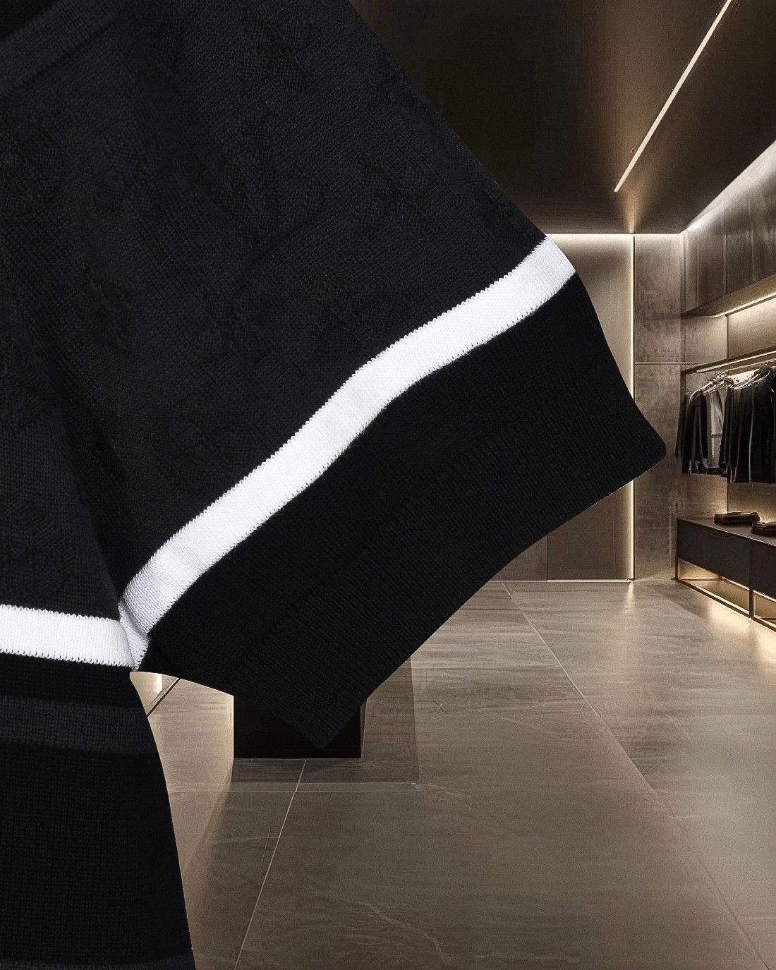 路易威登/louis vuitton LV撞色拼接Logo提花针织休闲短袖翻领衫-Top High Quatity Cheap Sneakers Fashion Clothing Clothes Bags handbags Shoes of all Brand wholesale With The best Quality And Beautiful Price from China Factory Chinese suppliers wholesaler seller 路易威登/louis vuitton LV撞色拼接Logo提花针织休闲短袖翻领衫