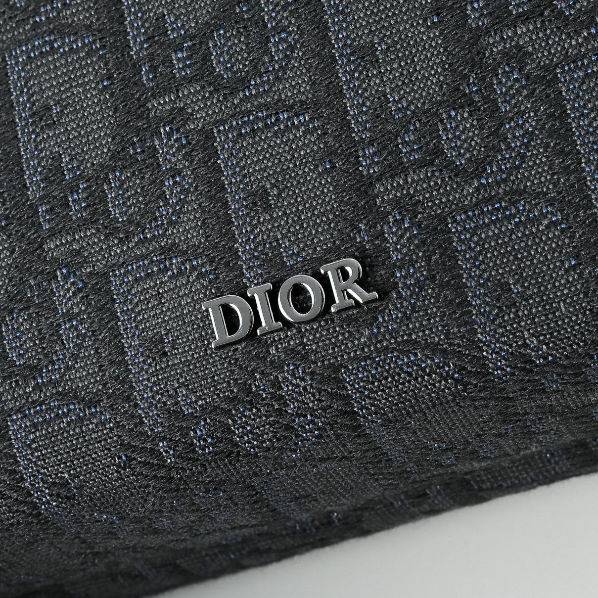 DIOR 迪奥刺绣牛仔布手拿包 男款 CD 手拿包 夹包 男女通用 明星单品 实物拍摄  配送防尘袋 礼