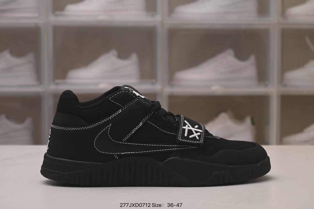 公司级✅Travis Scott x Jordan AJ Cut The Check TS倒钩联名魔术贴篮球鞋 FZ8117-101 注意原盒盒子损坏扣15 配套布袋需备注加30 原厂全套原楦原1