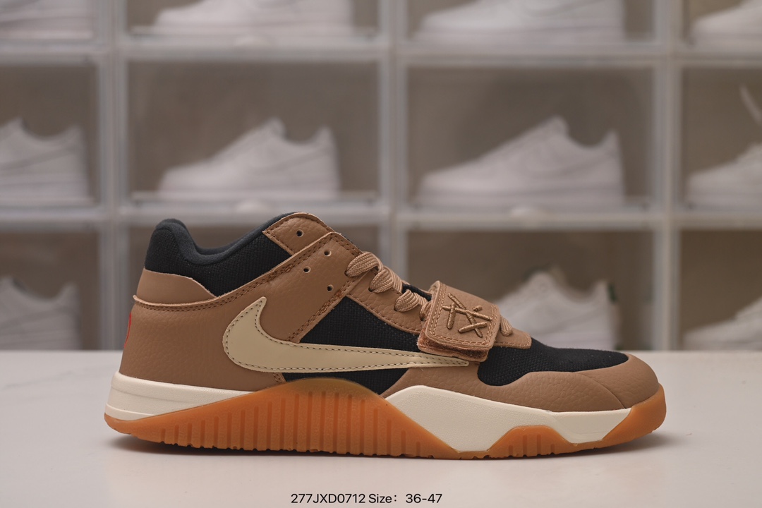 公司级✅Travis Scott x Jordan AJ Cut The Check TS倒钩联名魔术贴篮球鞋 FZ8117-101 注意原盒盒子损坏扣15 配套布袋需备注加30 原厂全套原楦原1