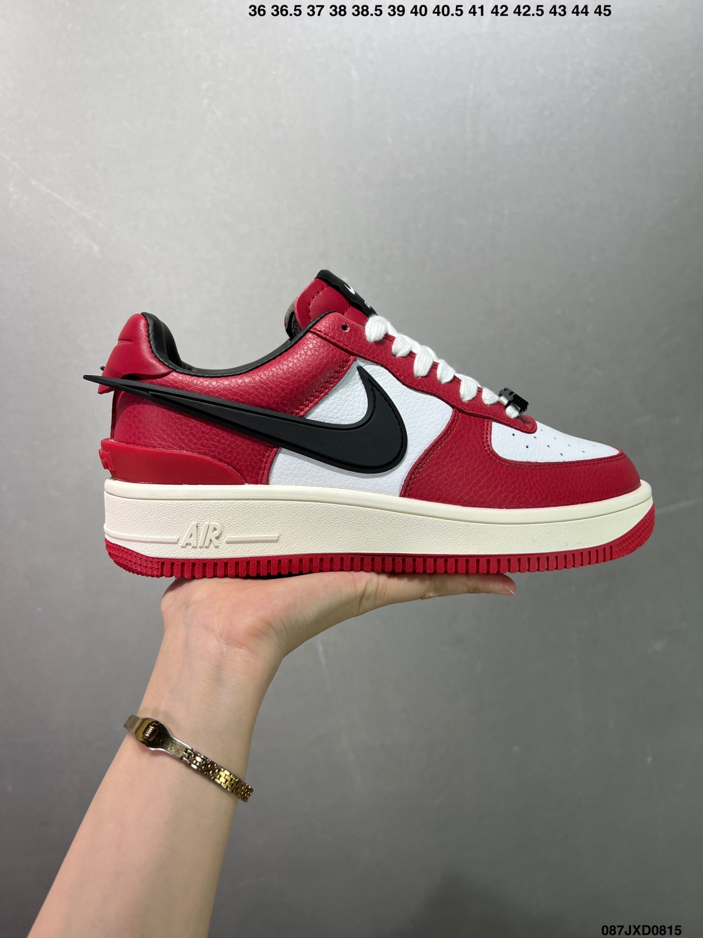 公司级✅AMBUSH x Air Force 1 Low SP 埋伏系列 空军联名合作款“皮革黑白大钩” 官方货号:DV3464-001 ID:087JXD0815
