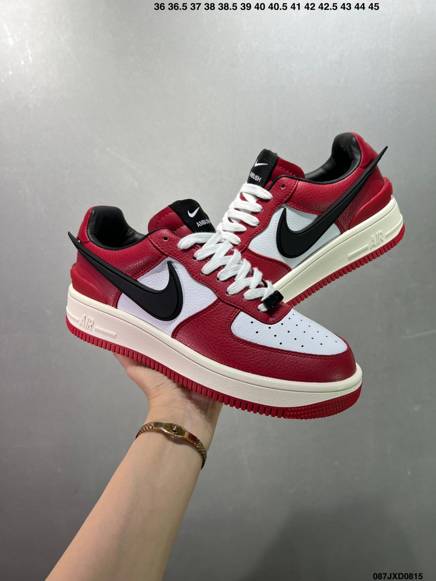 🈴️💰110
公司级✅AMBUSH x Air Force 1 Low SP 埋伏系列 空军联名合作款“皮革黑白大钩”
官方货号：DV3464-001Size：35.5 36 36.5 37.5 38 38.5 39 40 40.5 41 42 42.5 43 44 45 
ID:087JXD0815