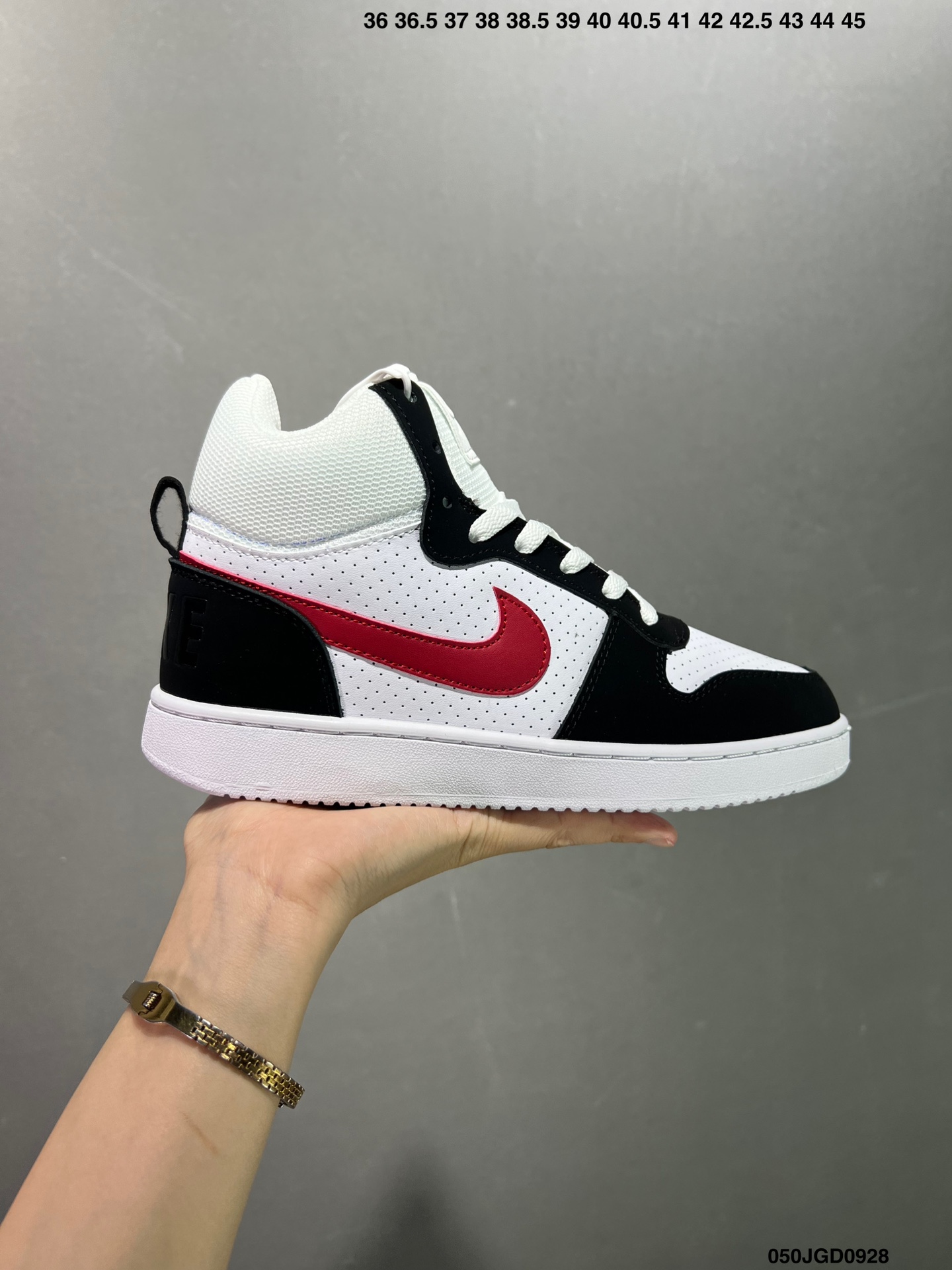 真标✅NIKE耐克Court Borough Mid GS白红芝加哥复古休闲板鞋839977-103 ID:050JGD0928