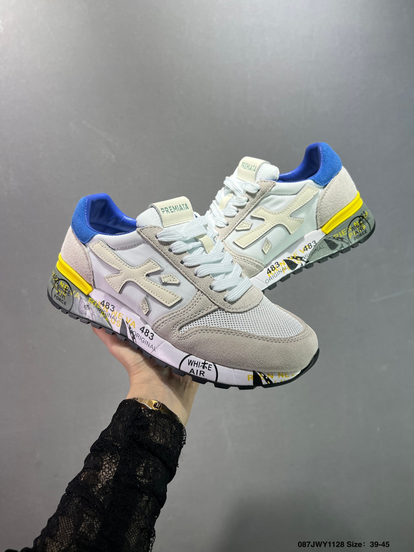 I165 Premiata Lander Trainers Series Lannuo  Tamaño del mapa de la colección: 39 40 41 42 43 44 45 (¡tamaño pequeño!)