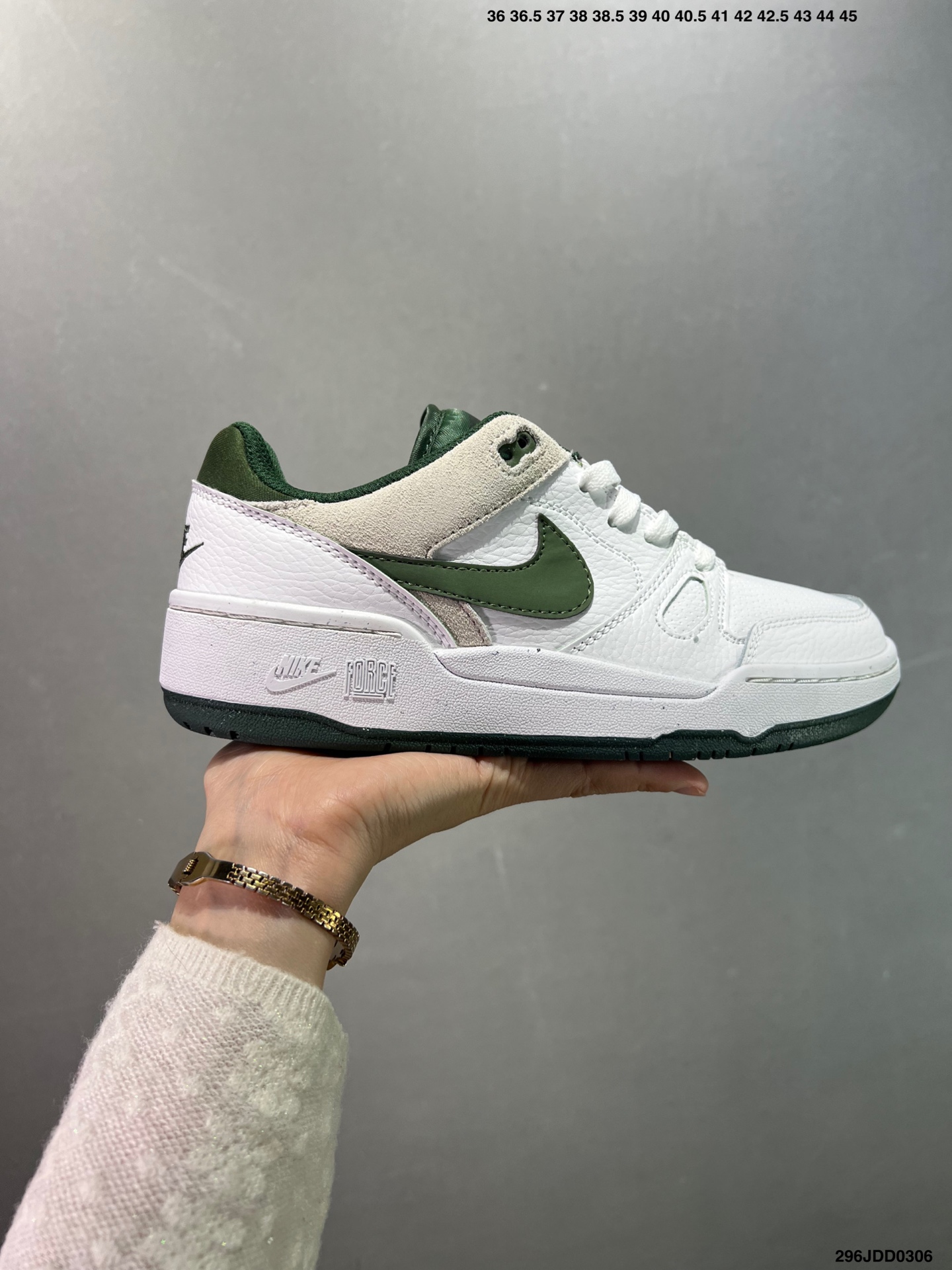Nike耐克男女Full Force Low运动休闲鞋子复古低帮板鞋 货号:FB1362-101 半 3523 ID:296JDD0306