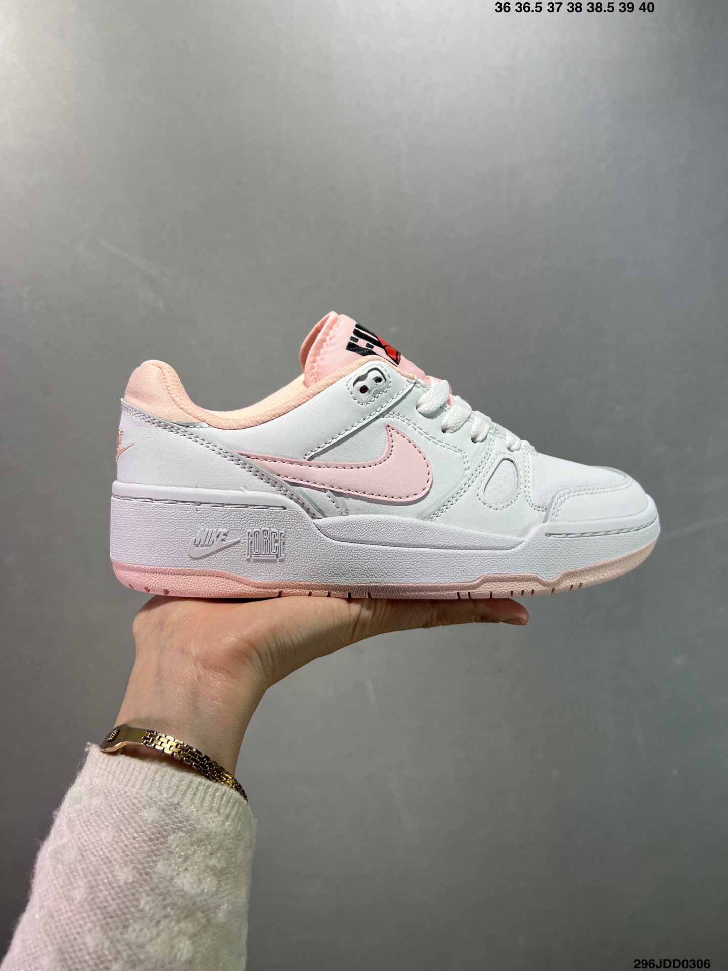 Nike耐克男女Full Force Low运动休闲鞋子复古低帮板鞋 货号:FB1362-101 半 3523 ID:296JDD0306