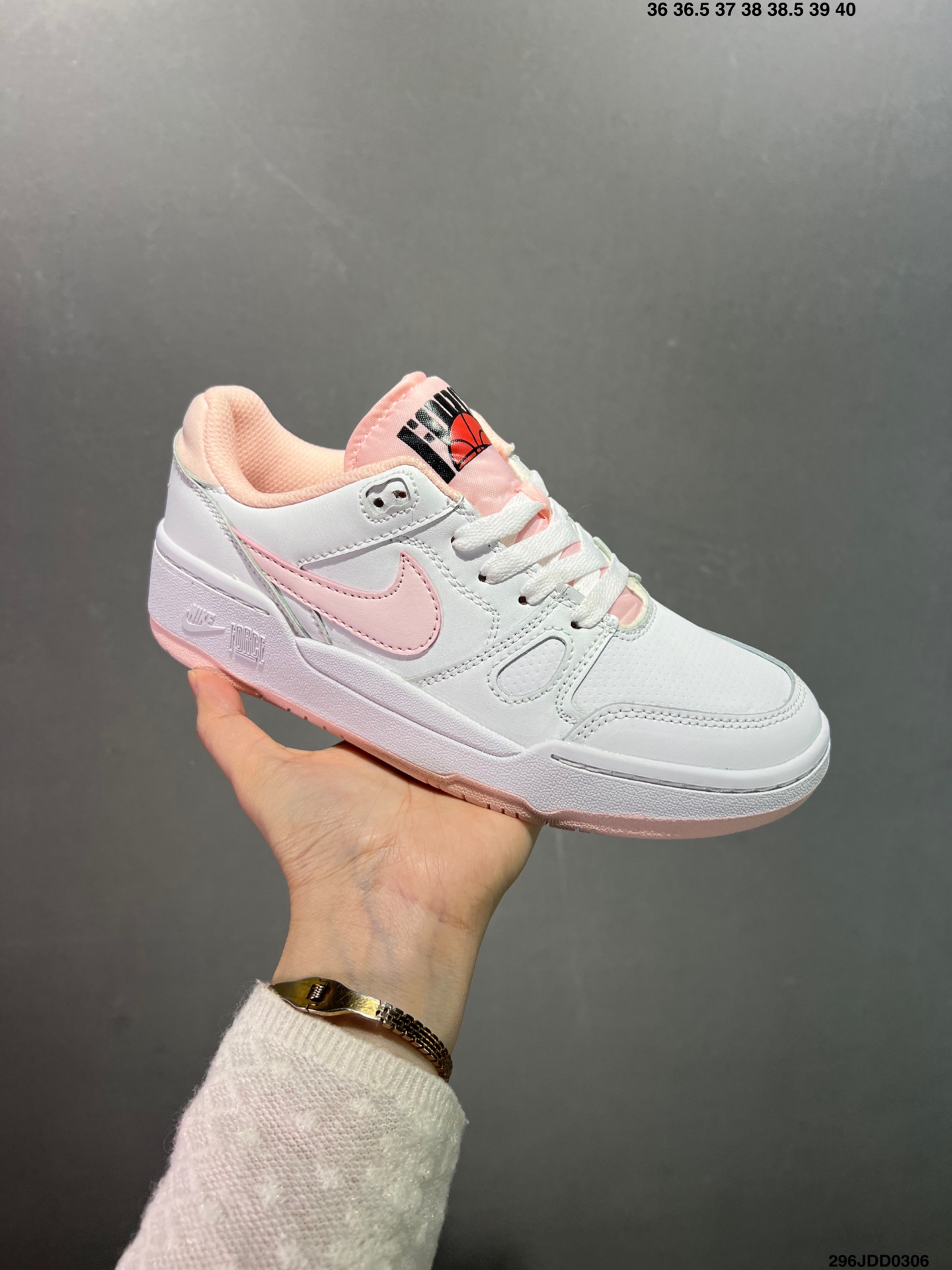 Nike耐克男女Full Force Low运动休闲鞋子复古低帮板鞋 货号:FB1362-101 半 3523 ID:296JDD0306