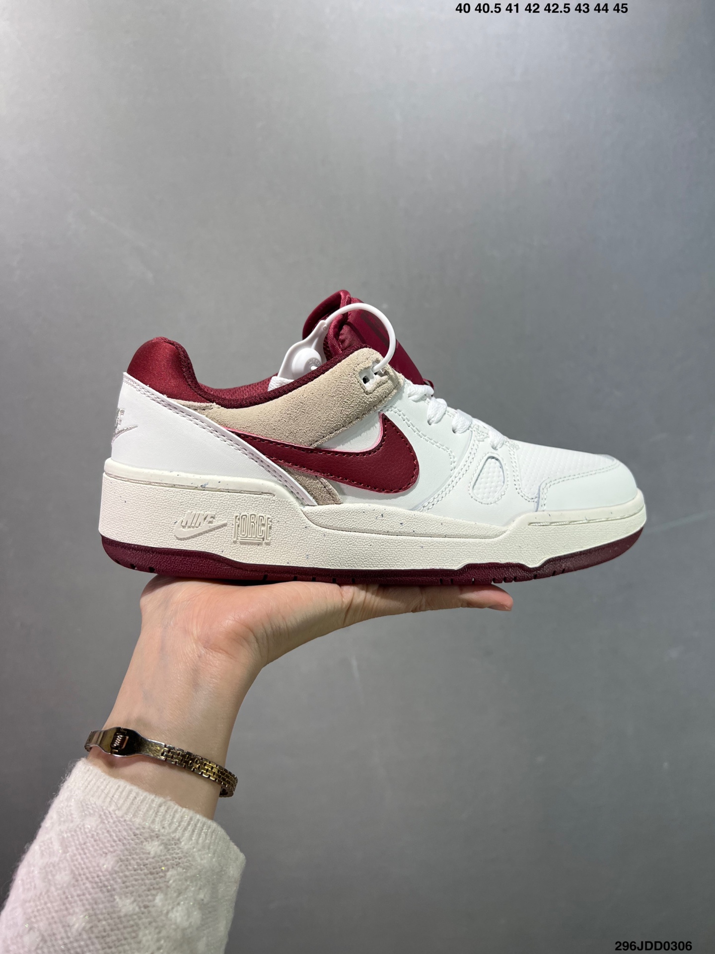 Nike耐克男女Full Force Low运动休闲鞋子复古低帮板鞋 货号:FB1362-101 半 3523 ID:296JDD0306