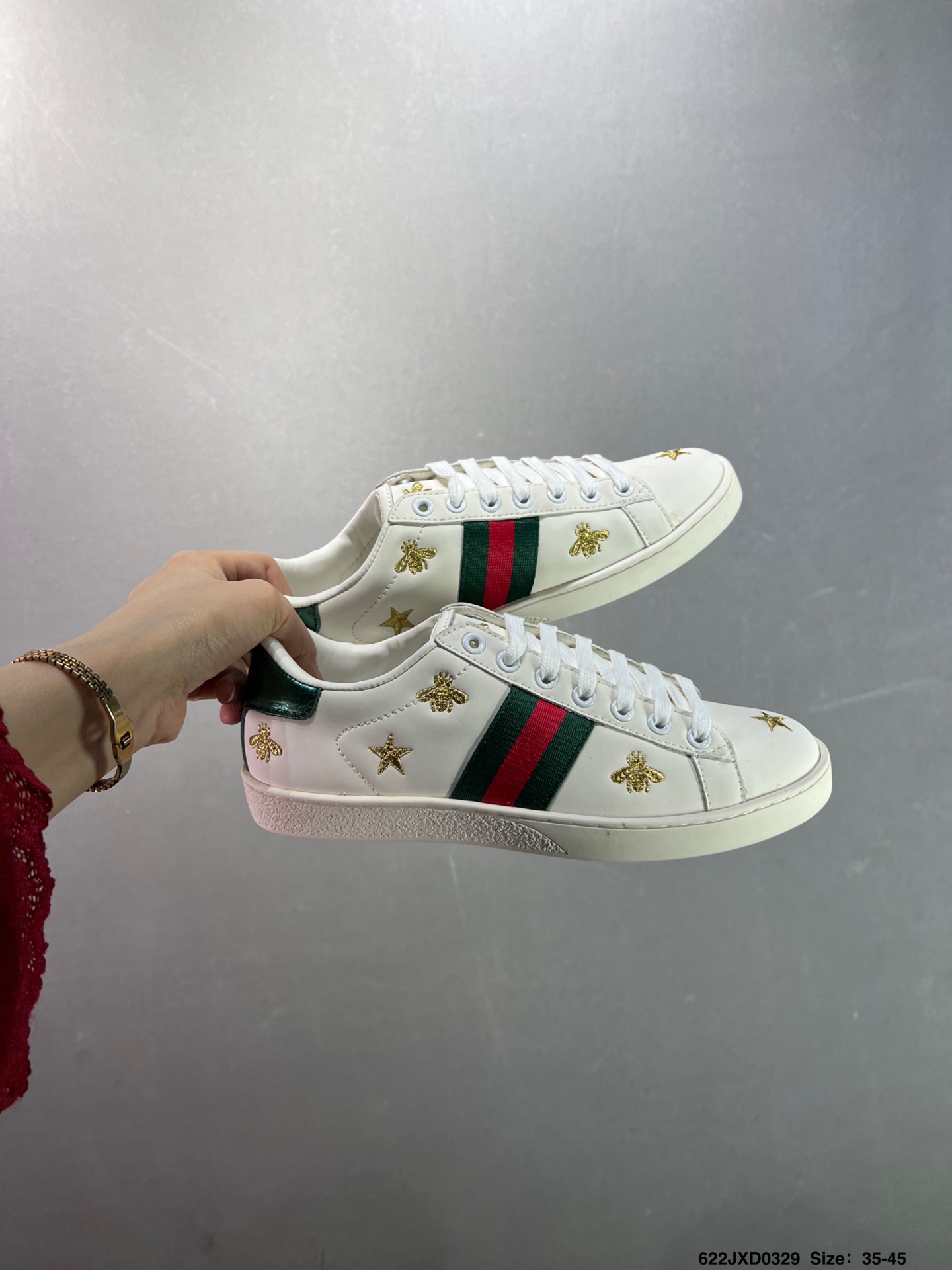 🈴️💰140 ✅古驰GUCCI古驰 Ace Embroidered Low-Top拼色刺绣系列低帮潮流百搭休闲板鞋429446 A39G O9085 尺码:如图 ID:622JXD0329