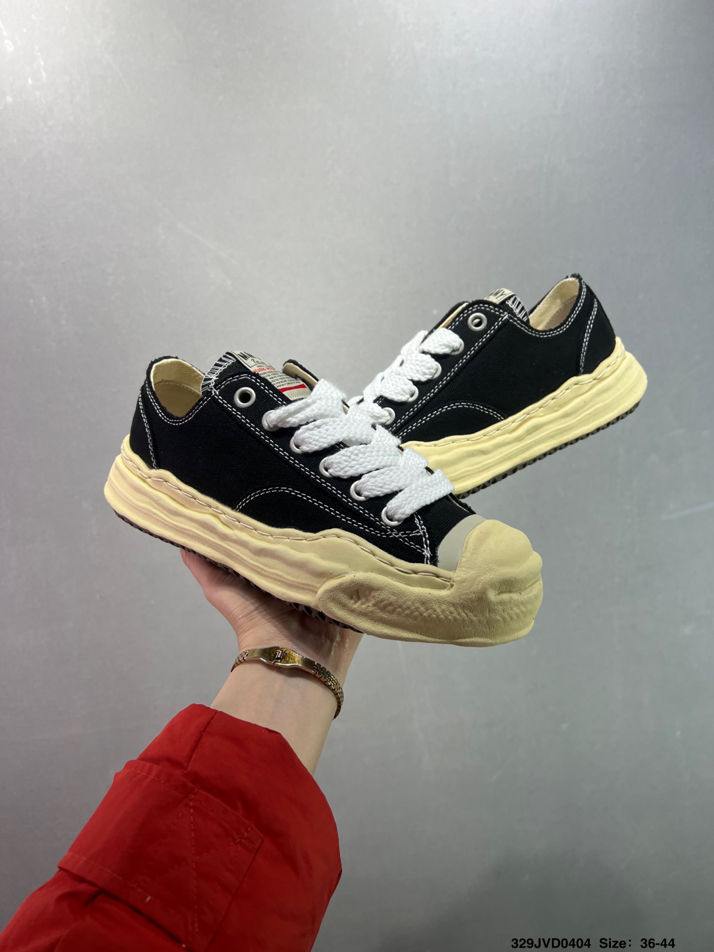 Maison Mihara Yasuhiro Original Sole Canvas Low Sneakers - Black 2 i1743694899029 3584 0 7