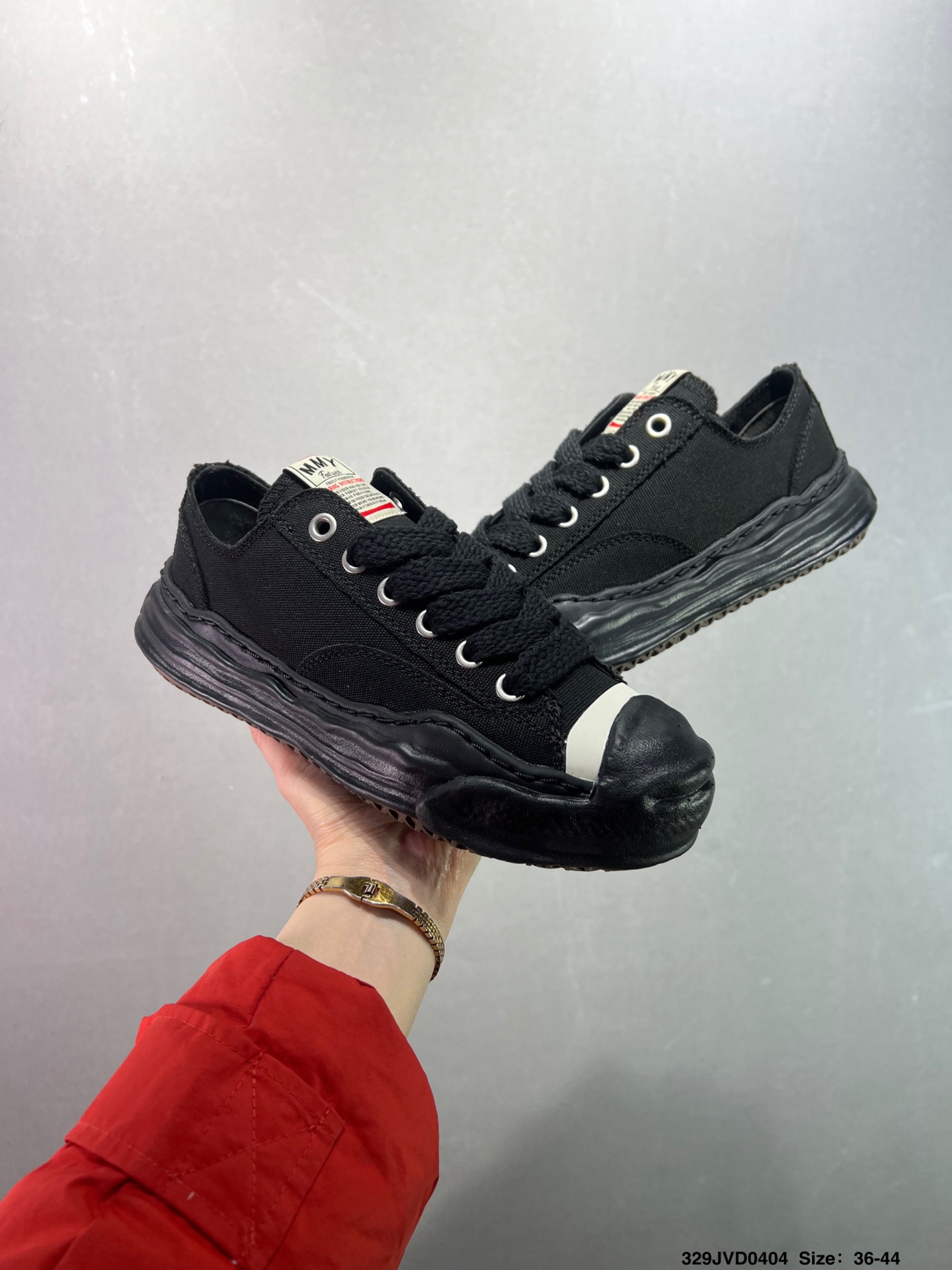Maison Mihara Yasuhiro Original Sole Canvas Low Sneakers - Black 4 i1743694943665 9556 0 7