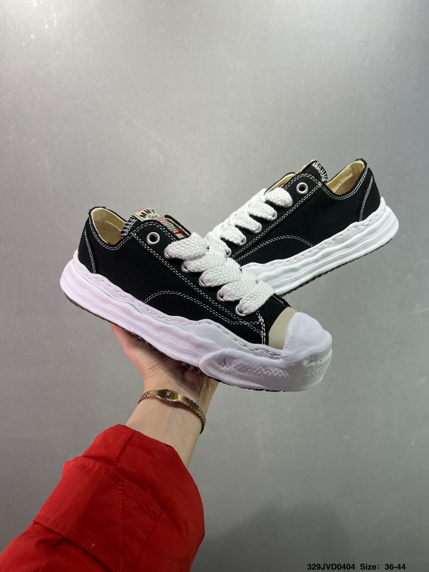 Maison Mihara Yasuhiro Original Sole Canvas Low Sneakers - Black 6 i1743694995492 6034 0 7