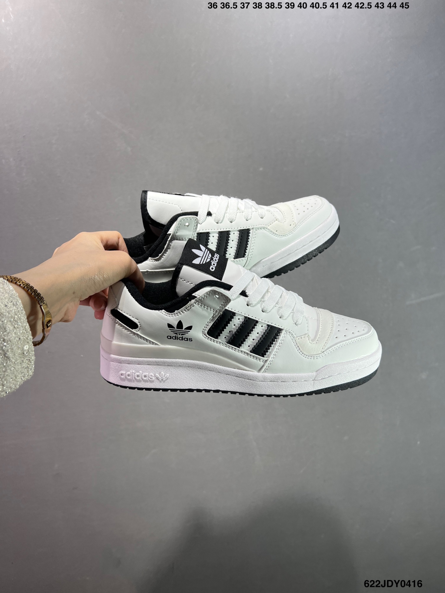 Adidas Originals Forum Low White/Black Retro Basketball Shoes IF9681 4 i1744733645652 5141 0 8