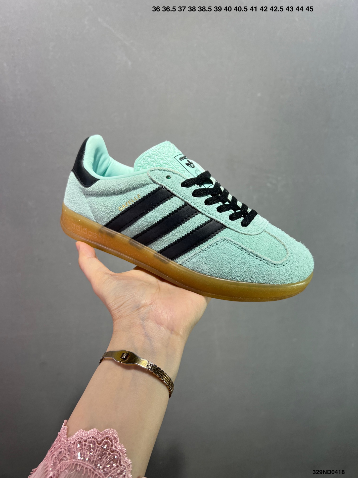 Adidas Gazelle Indoor Trainers: Retro Style in Suede Matcha Green 6 i1744906475152 3866 0 1