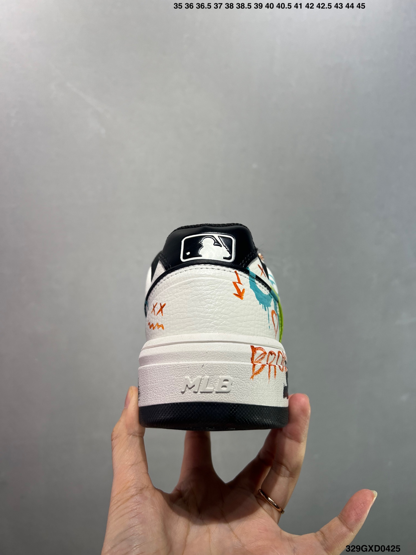 MLB NY Yankees Graffiti Chunky Sneakers Height Increasing - Women's Size 5 i1745512400479 9398 0 3
