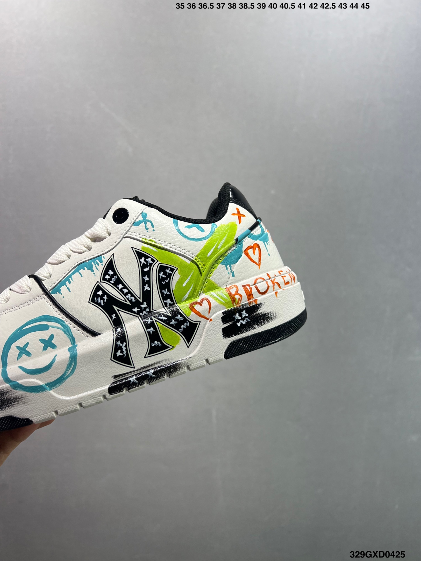 MLB NY Yankees Graffiti Chunky Sneakers Height Increasing - Women's Size 7 i1745512401976 1077 0 5
