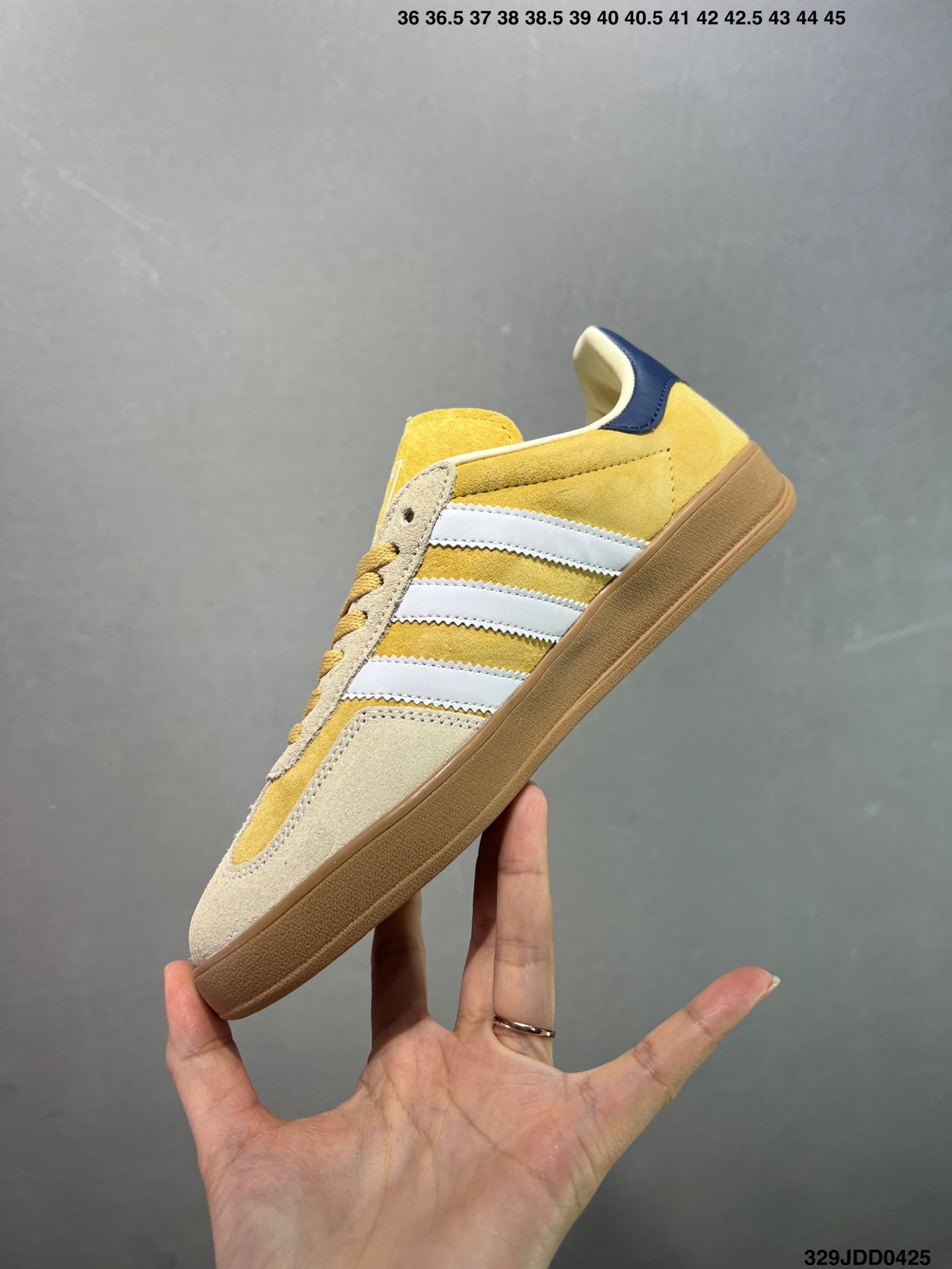 Adidas Gazelle Indoor Yellow Suede Low-Top Sneakers-Retro Style, Comfortable Fit 4 i1745512661198 2772 0 2