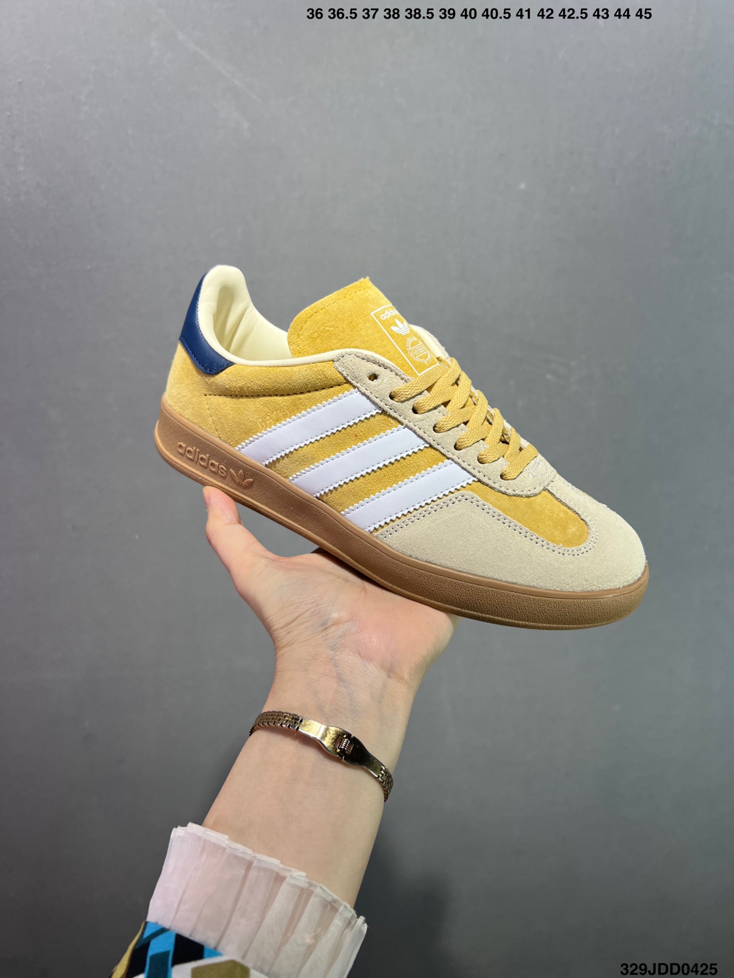 Adidas Gazelle Indoor Yellow Suede Low-Top Sneakers-Retro Style, Comfortable Fit 3 i1745512661201 3955 0 1