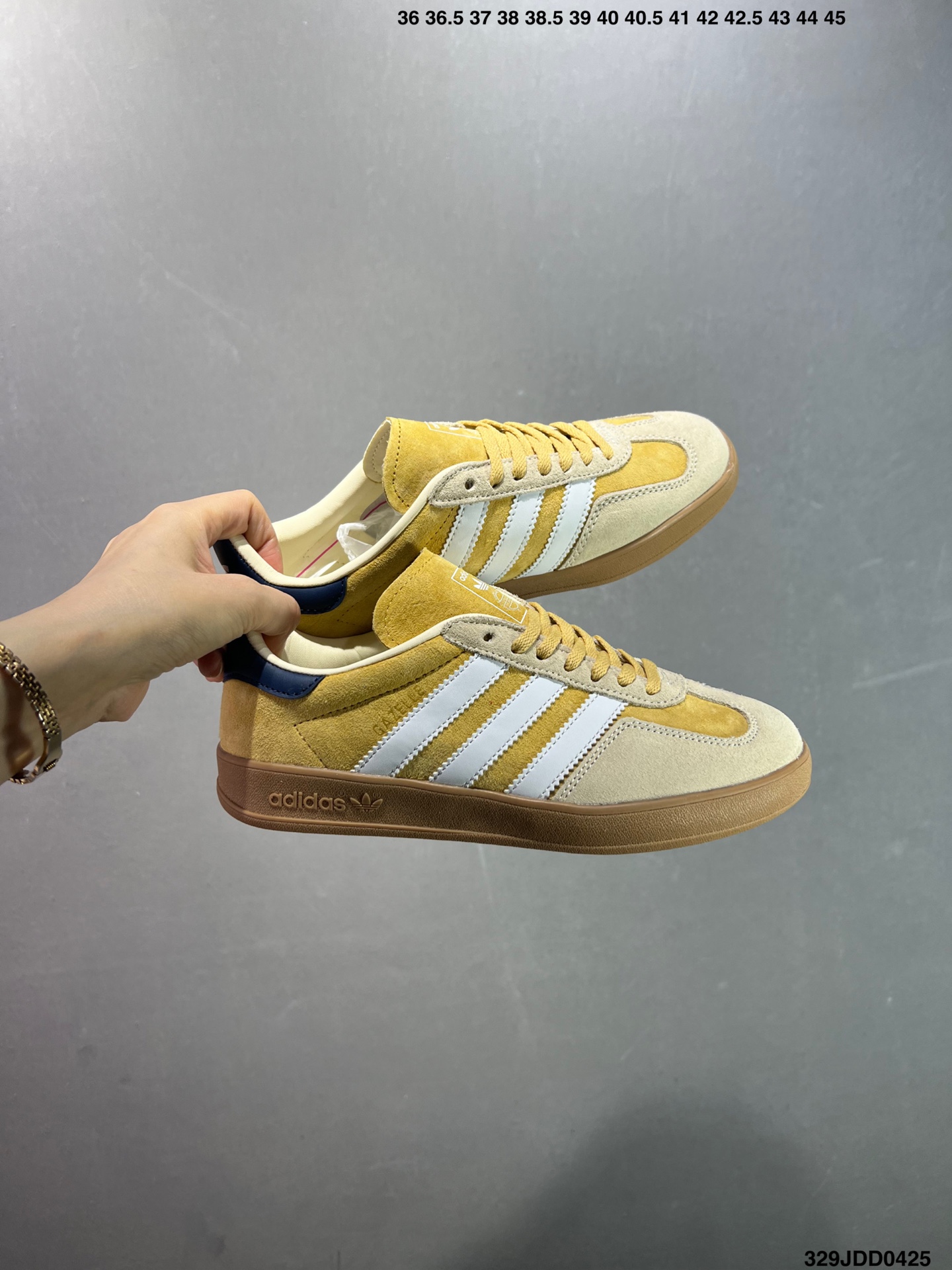Adidas Gazelle Indoor Yellow Suede Low-Top Sneakers-Retro Style, Comfortable Fit 10 i1745512663034 9063 0 8