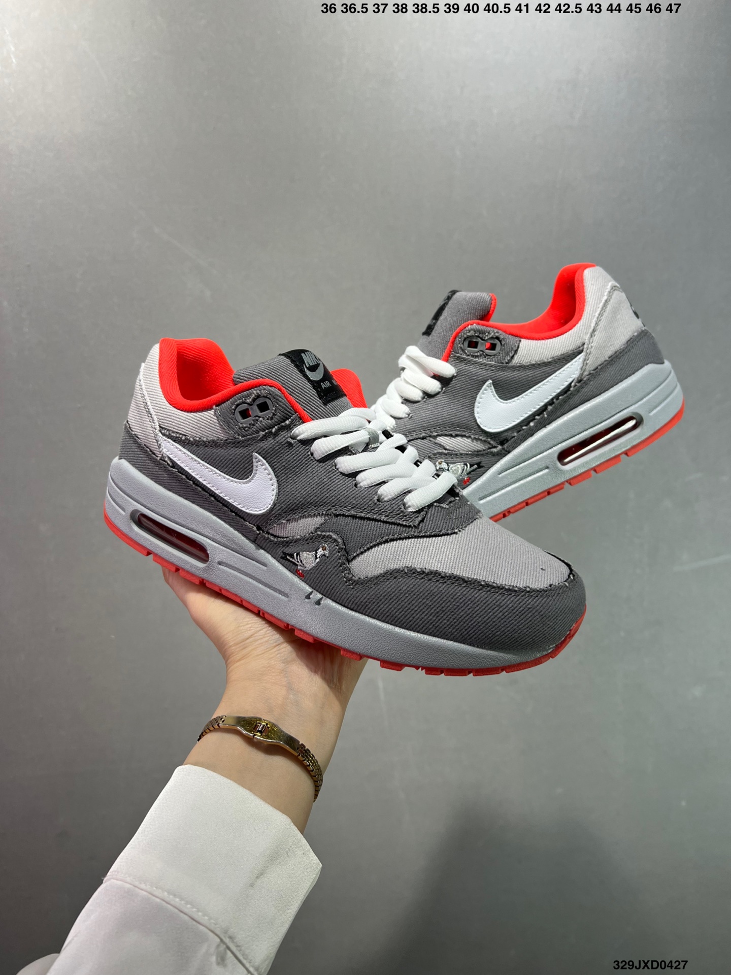 Nike Air Max 1 Premium King's Day Gray Red White Sneakers 9 i1745684857406 2529 0 7