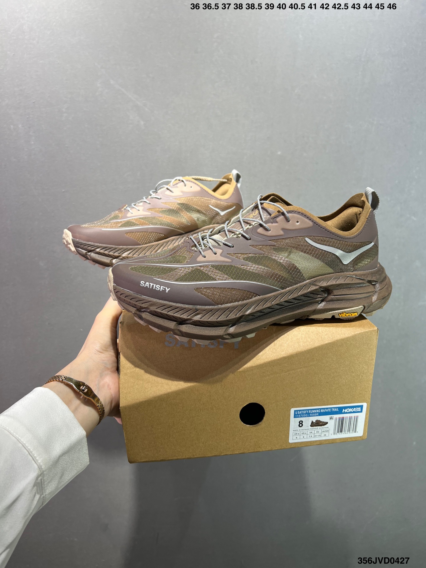 Satisfy x Hoka One One Mafate Speed 4 Black Brown Running Shoes 10 i1745685322553 5407 0 8
