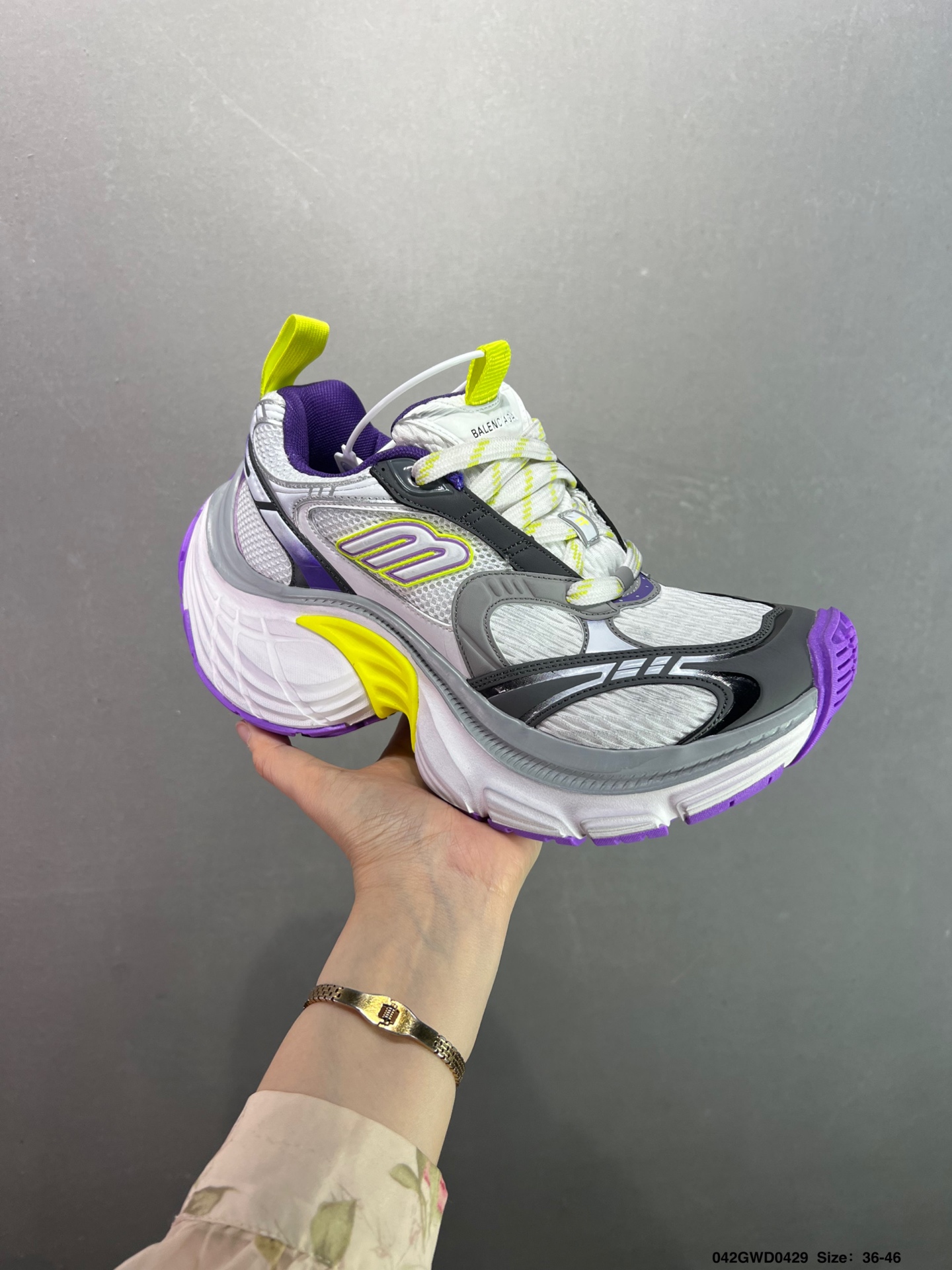 Balenciaga 10XL Cargo Sneakers: Retro, Chunky, Comfortable - White/Grey/Purple 3 i1745945432437 3935 0 1