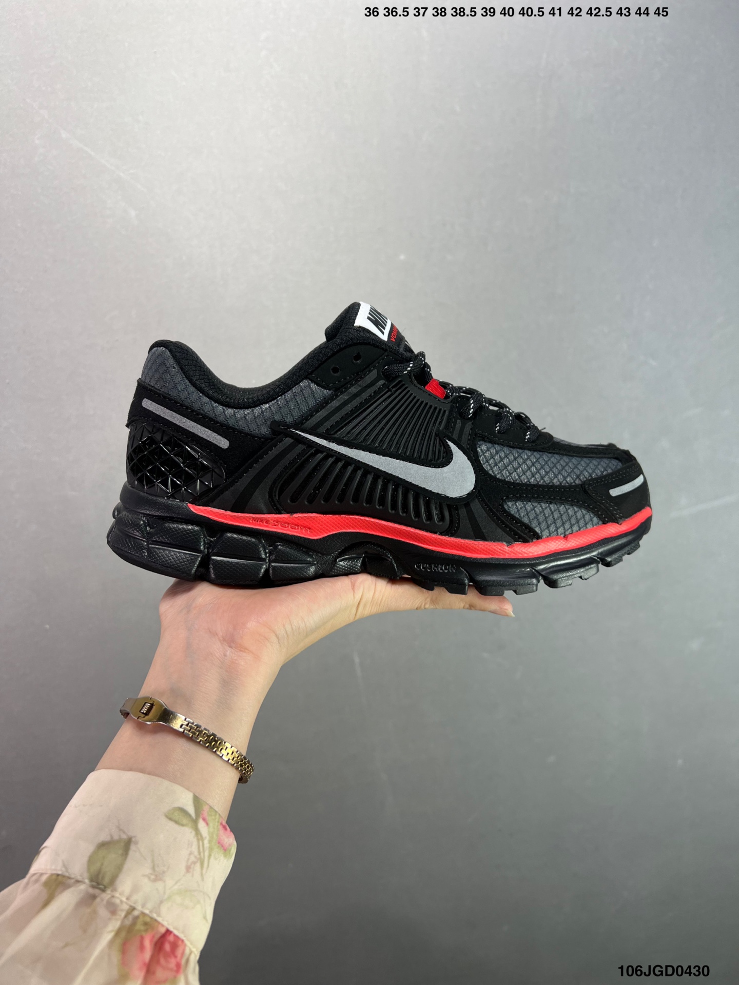 Nike Zoom Vomero 5 Retro Running Shoes - BV1358-002 - Black/Red