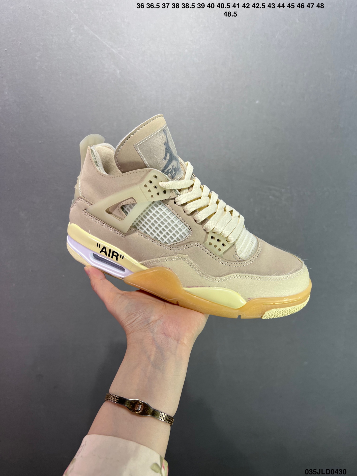 Air Jordan 4 Retro Off-White Men's Basketball Shoes AQ9129-016 3 i1745945800885 7045 0 1