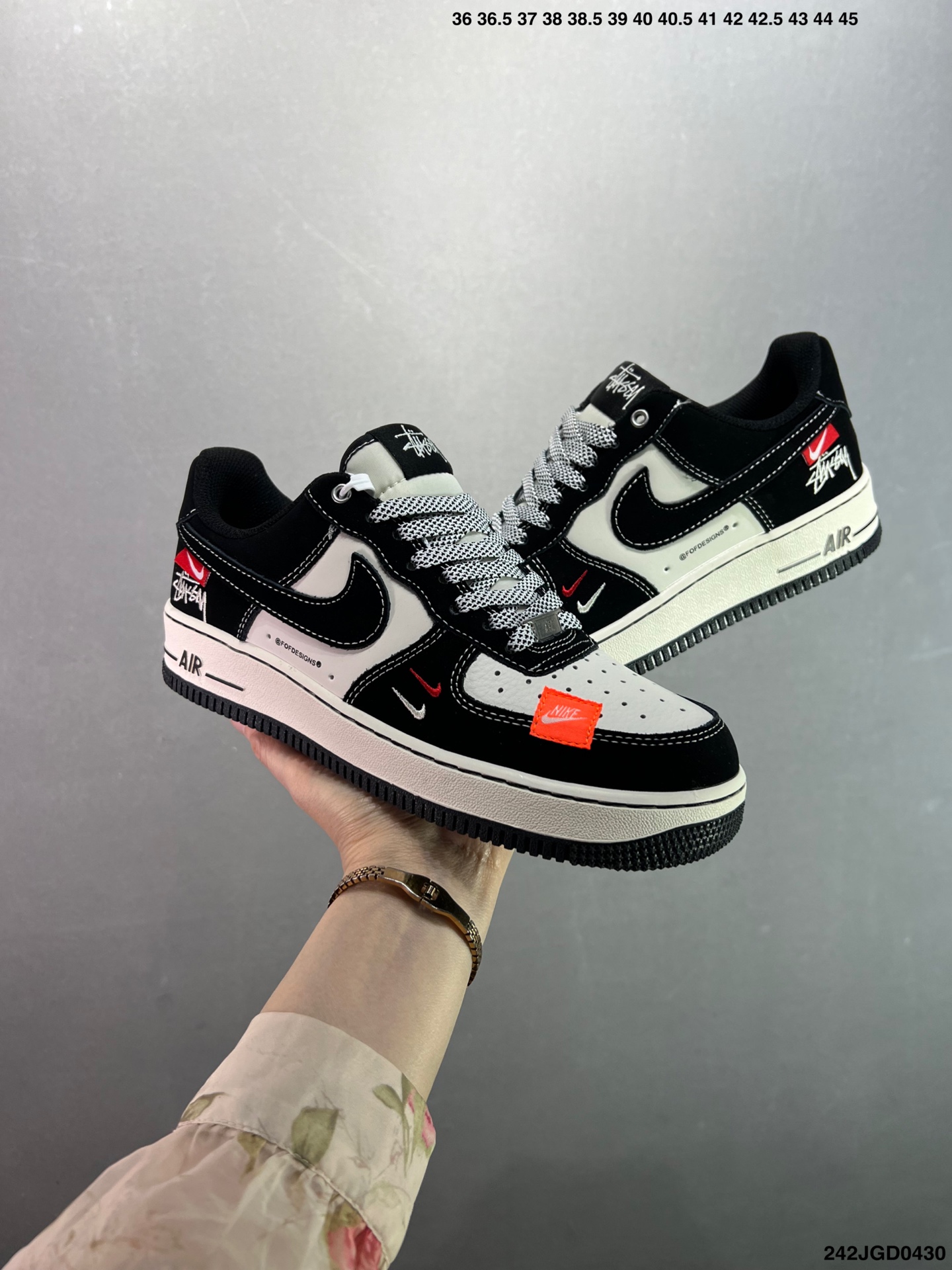 Nike Air Force 1 '07 Low Black/White Casual Sneakers Size 36-45 9 i1745945978868 7897 0 7