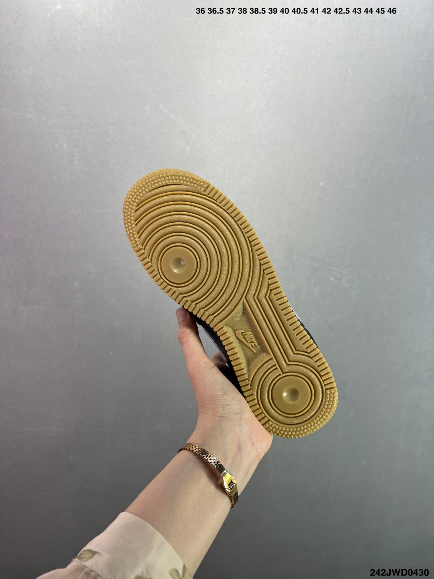 Nike Air Force 1 Low Black White Gum Bottom Sneakers Size 36-45 8 i1745946015481 4935 0 6