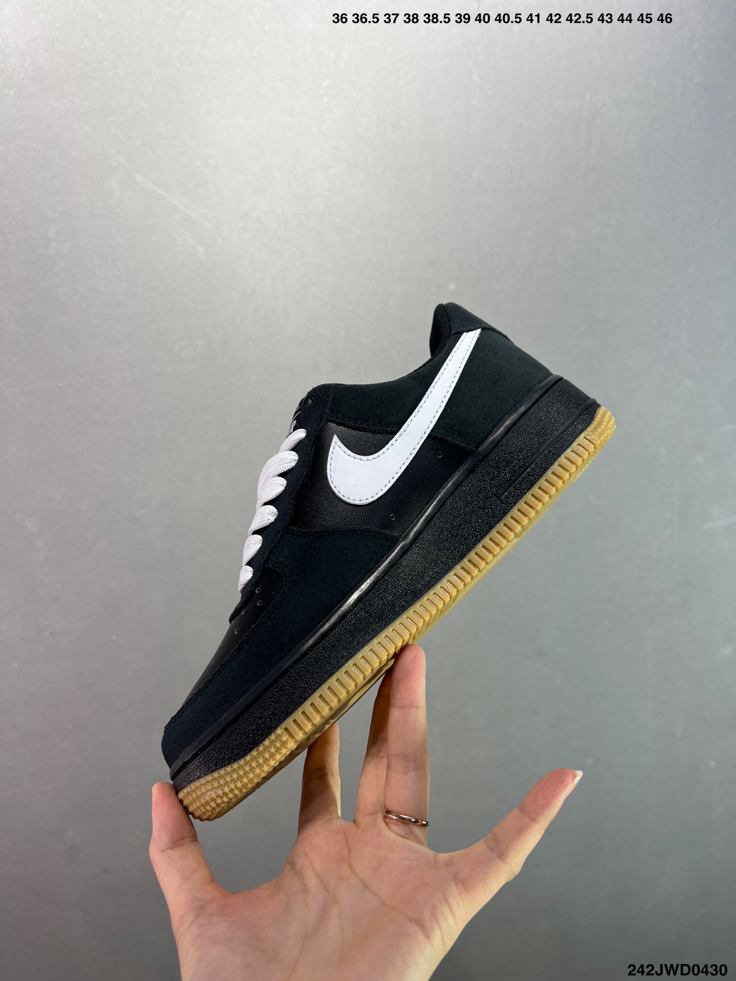 Nike Air Force 1 Low Black White Gum Bottom Sneakers Size 36-45 4 i1745946017415 1325 0 2