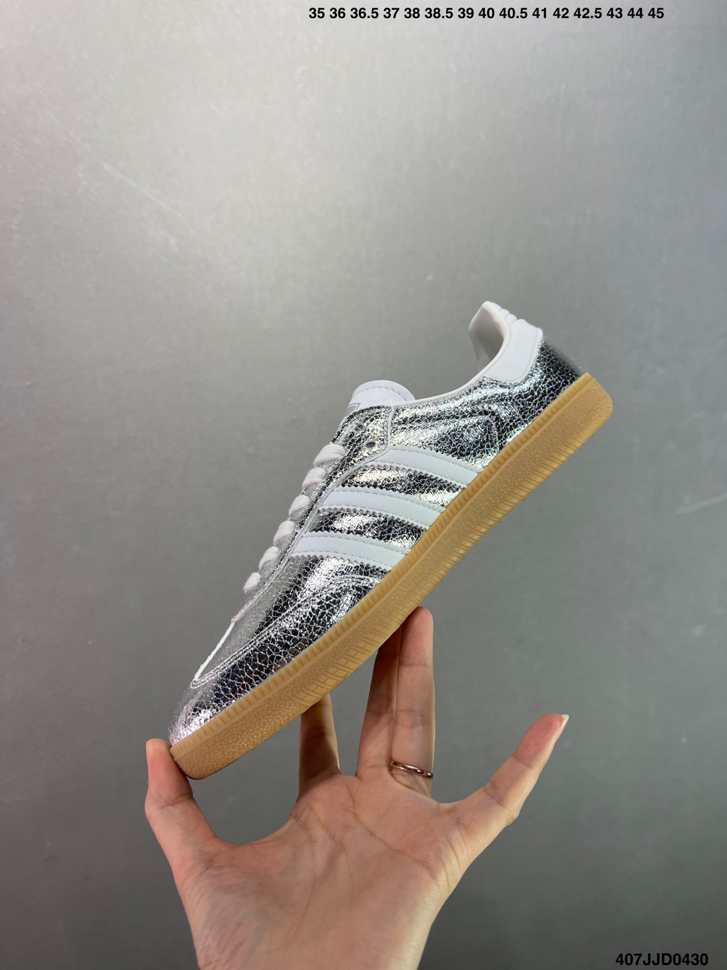 Adidas Samba OG Silver Leather Sneakers - Limited Edition Unisex Shoes 4 i1745946543248 6179 0 2