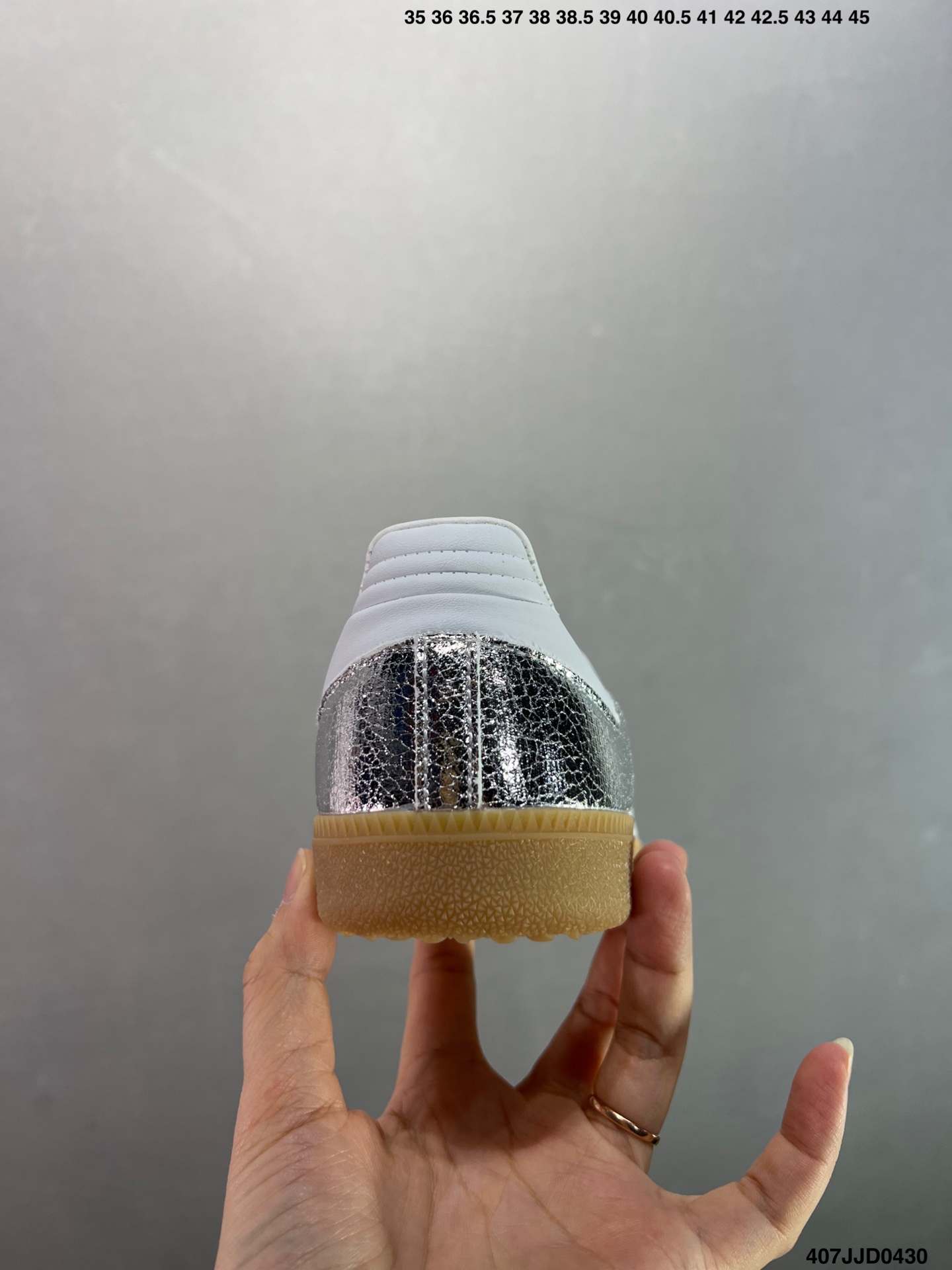 Adidas Samba OG Silver Leather Sneakers - Limited Edition Unisex Shoes 5 i1745946543280 1836 0 3