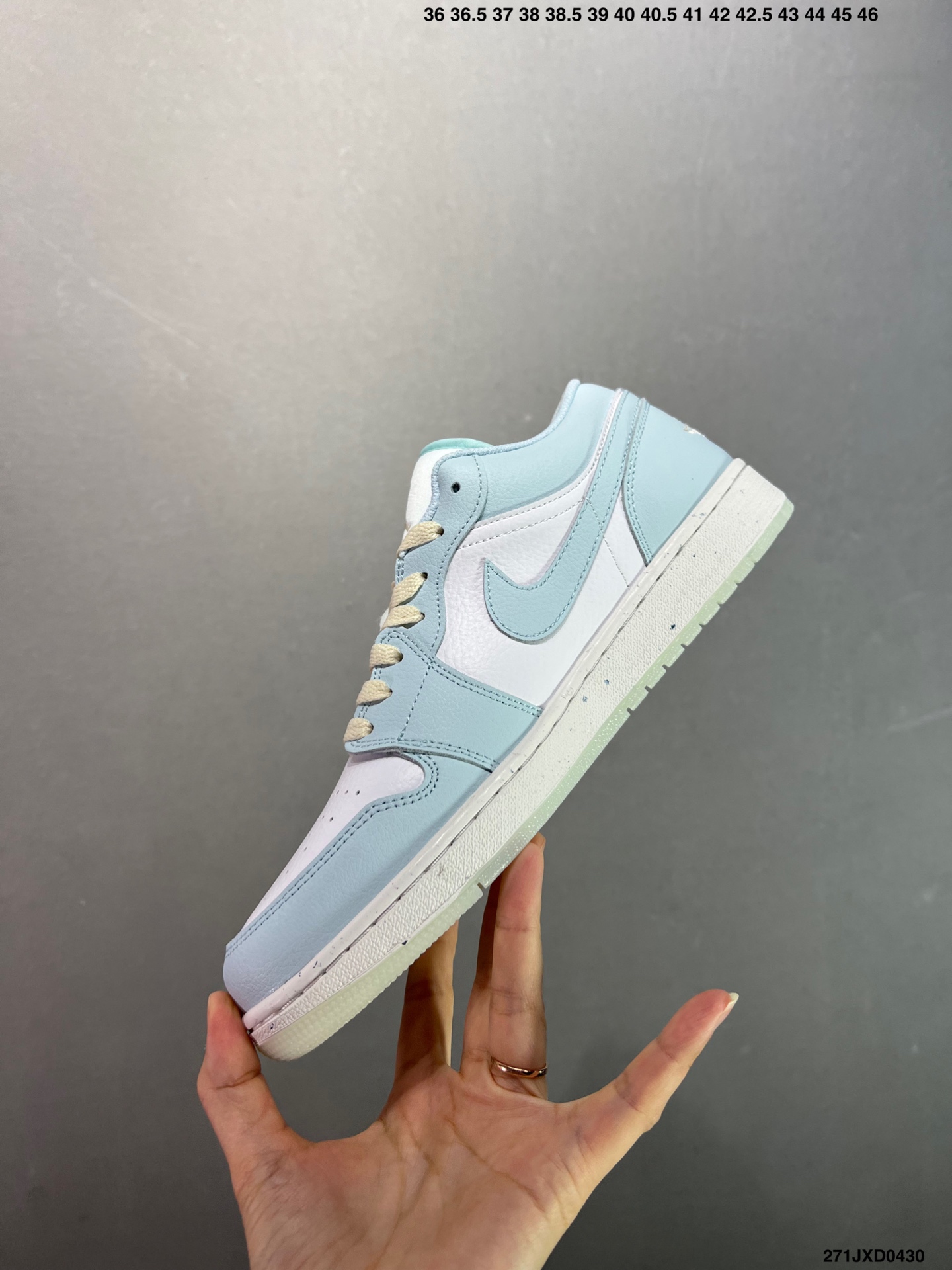 Air Jordan 1 Low Blue White Casual Shoes, Official Color Matching, Breathable 4 i1745946651195 2068 0 2