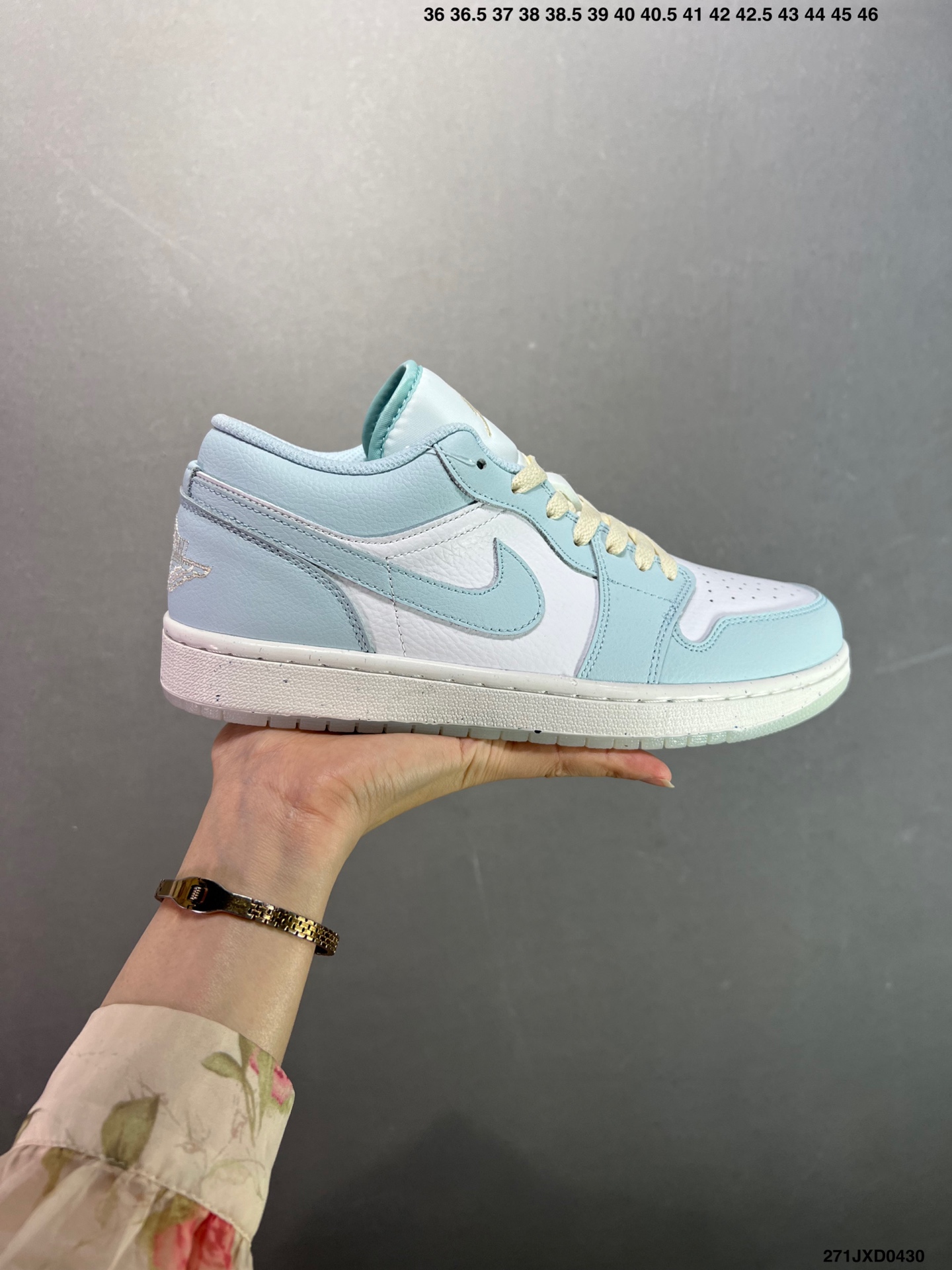 Air Jordan 1 Low Blue White Casual Shoes, Official Color Matching, Breathable 2 i1745946670104 3643 0 0